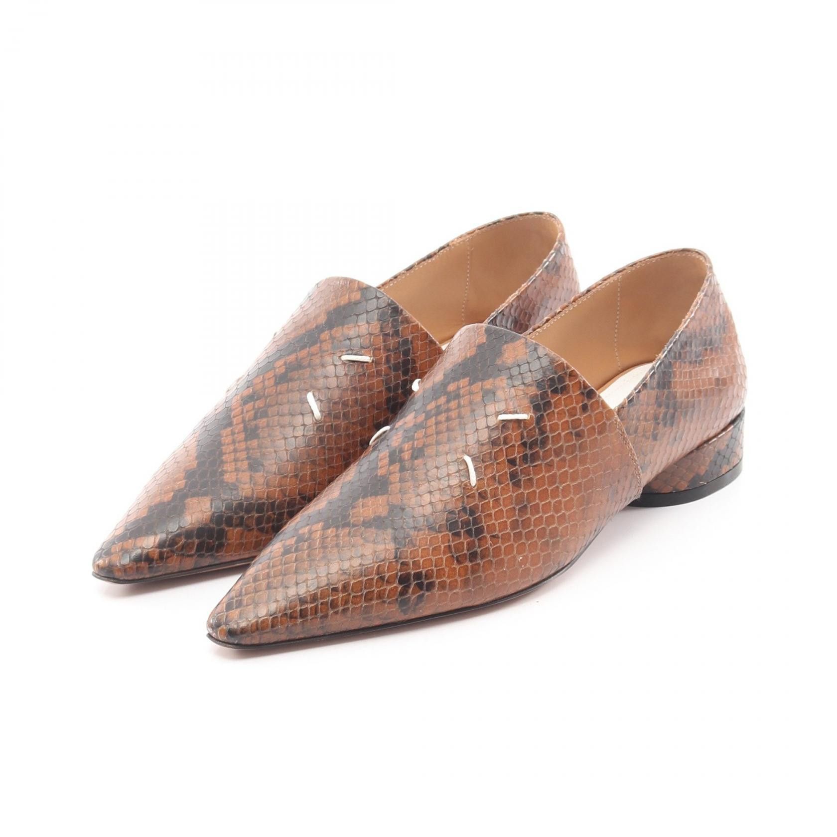 Maison Margiela Maison Margiela Maison Margiela 22 Exotic Leather Loafers Leather Shoes S58WR0036 DUTY FREE for USA Size ONE SIZE - 1 Thumbnail