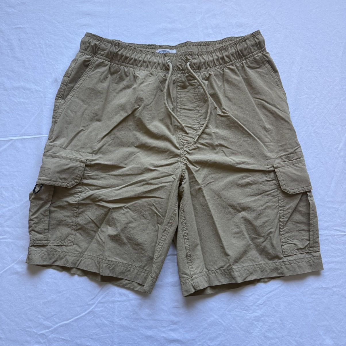 Other Ad Hoc Khaki Lined Nylon Type Cargo Shorts Medium M Swim Size US 32 / EU 48 - 1 Thumbnail