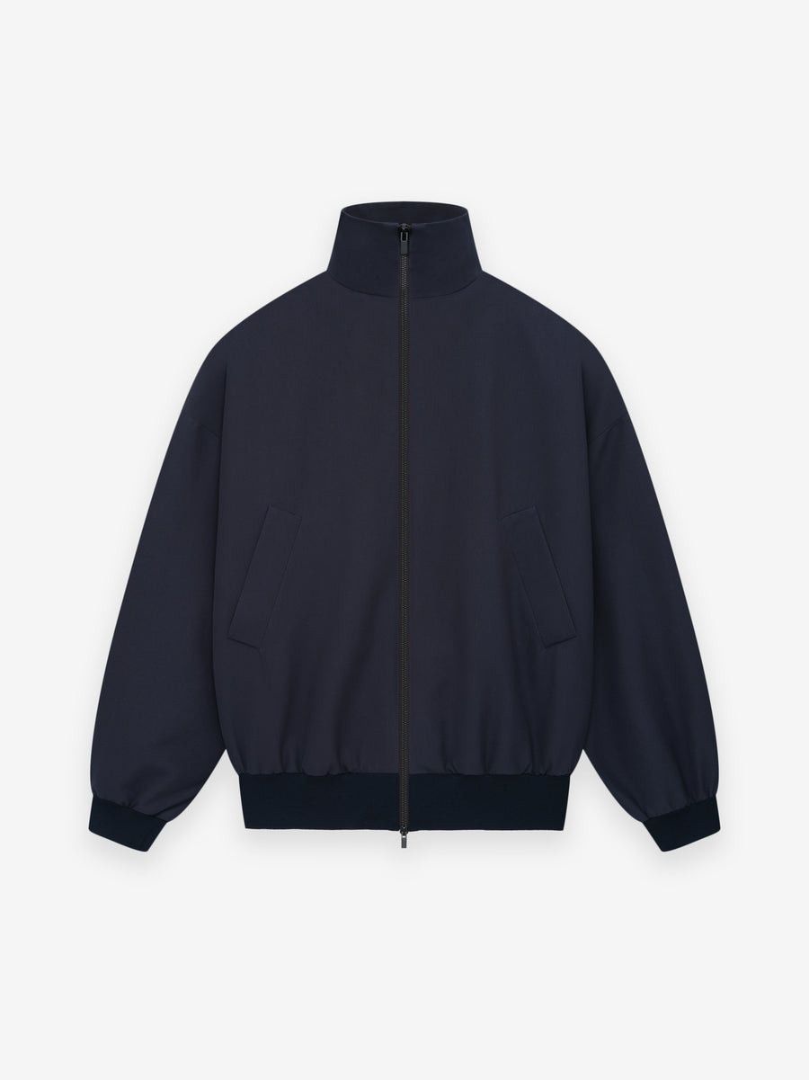 o1mle0326 High Neck Track Jacket in Blue