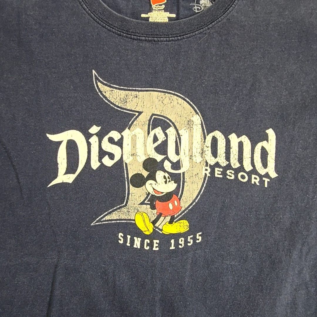 Hanes Disneyland Resort Mickey Mouse Shirt Blue M Graphic Tee Size US M / EU 48-50 / 2 - 2 Thumbnail