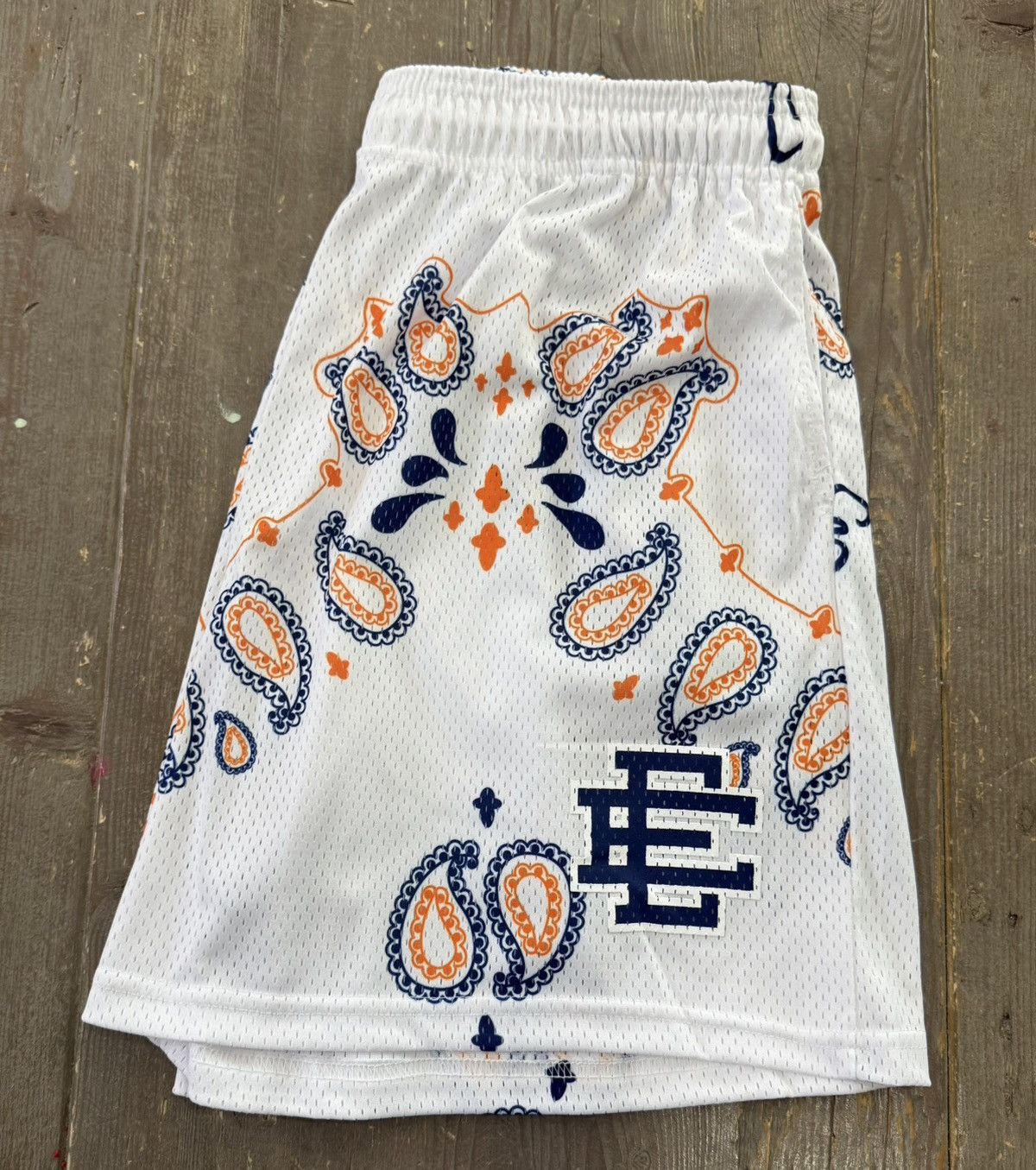 Eric Emanuel ⚡️ Eric Emanuel EE Basic Mesh Shorts Paisley White XXL 2XL ⚡️ Size US 38 / EU 54 - 1 Thumbnail