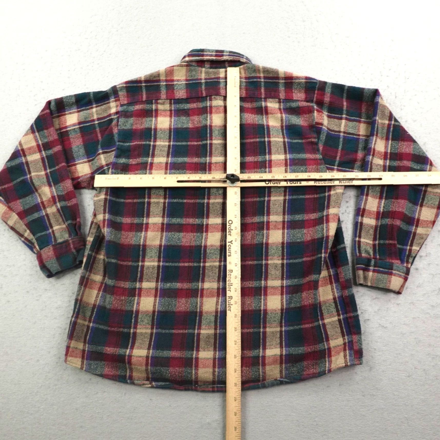 Vintage VINTAGE Five Brother Shirt Mens Large Red Green Plaid Flannel Button-Up Utility Size US L / EU 52-54 / 3 - 4 Thumbnail