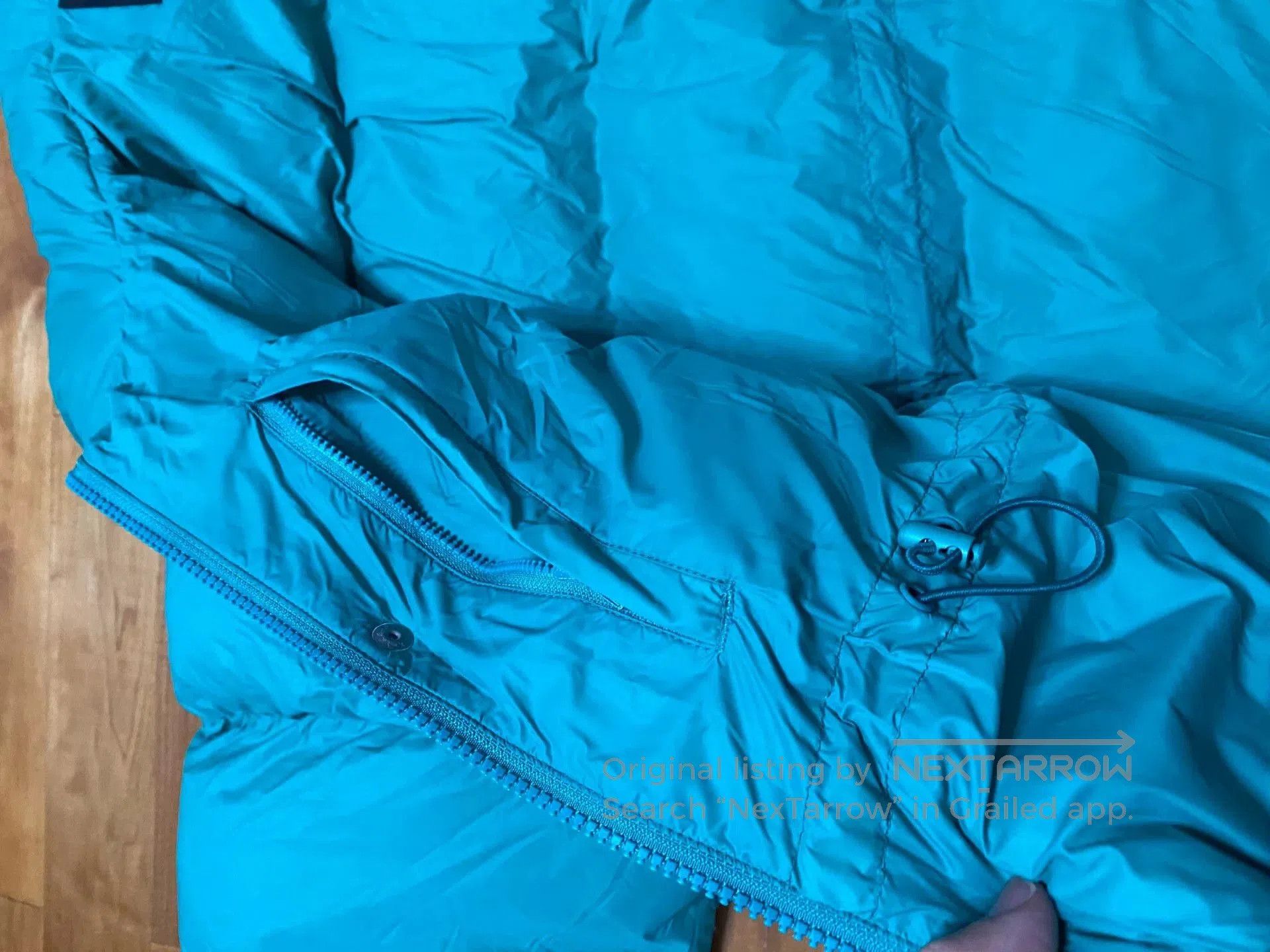 Beams Japan stylish teal puffer jacket for winter wear. Size US M / EU 48-50 / 2 - 4 Thumbnail
