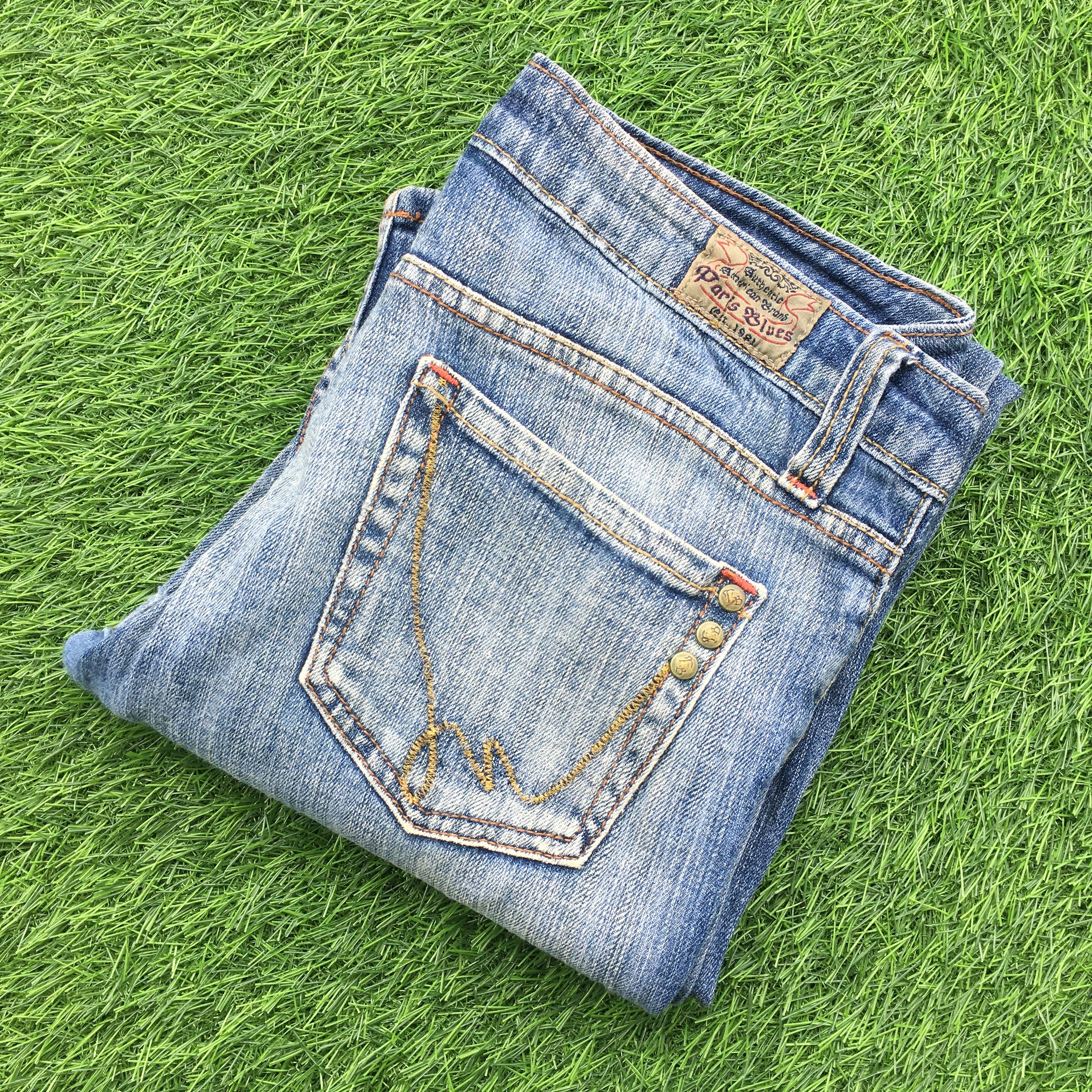 Japanese Brand Paris Blues Low Rise Bootcut Jeans D-979 Size 28" / US 6 / IT 42 - 8 Thumbnail