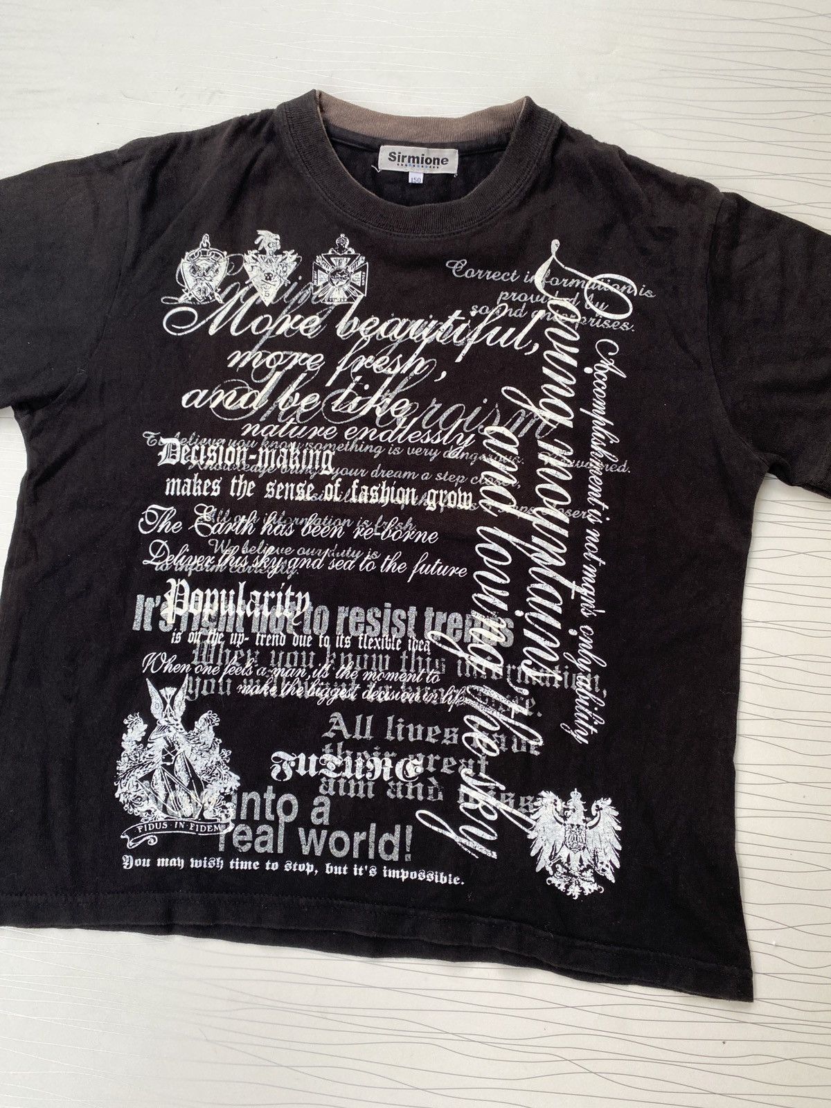 Japanese Brand Japanese Sirmione poem ISWN Raf Simons Hysteric Glamour Tee Size US S / EU 44-46 / 1 - 2 Thumbnail