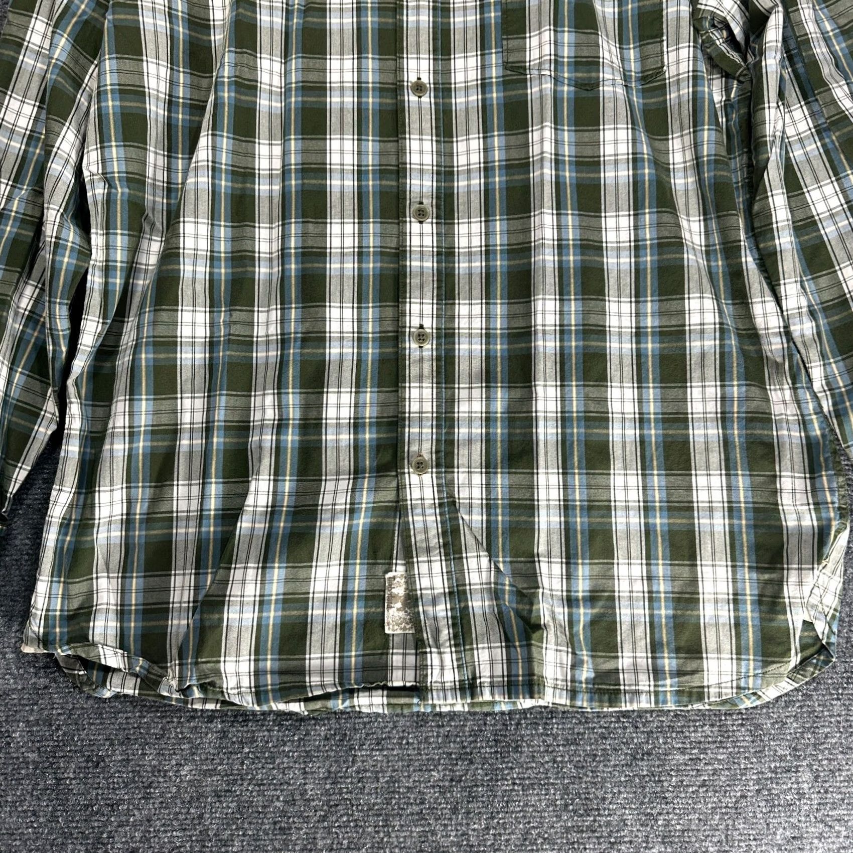Timberland Timberland Shirt Mens M Green Cotton Plaid Button Up Pocket Long Sleeve Size US M / EU 48-50 / 2 - 2 Thumbnail