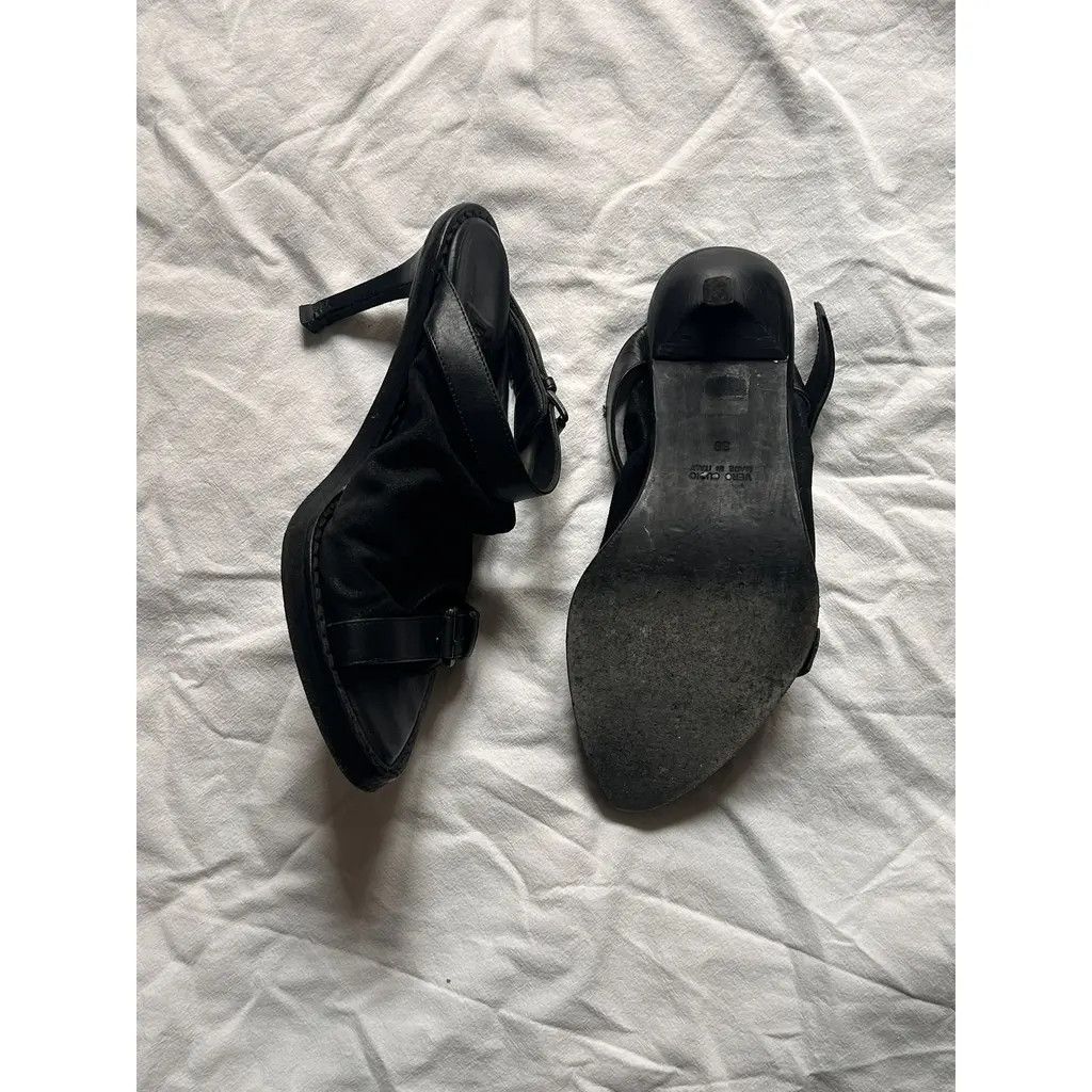 Ann Demeulemeester SS'03 Leather Mules Size US 7 / IT 37 - 3 Thumbnail