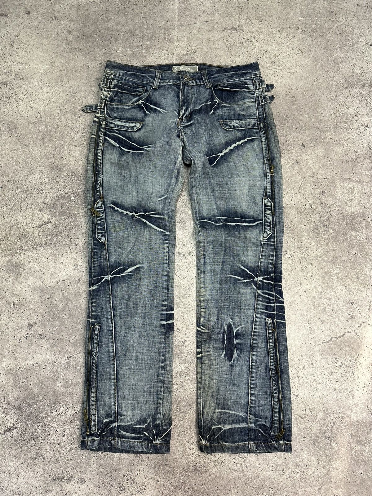 Other Vintage Junya Watanabe Balenciaga Style Denim Jeans Y2K Size US 34 / EU 50 - 6 Thumbnail