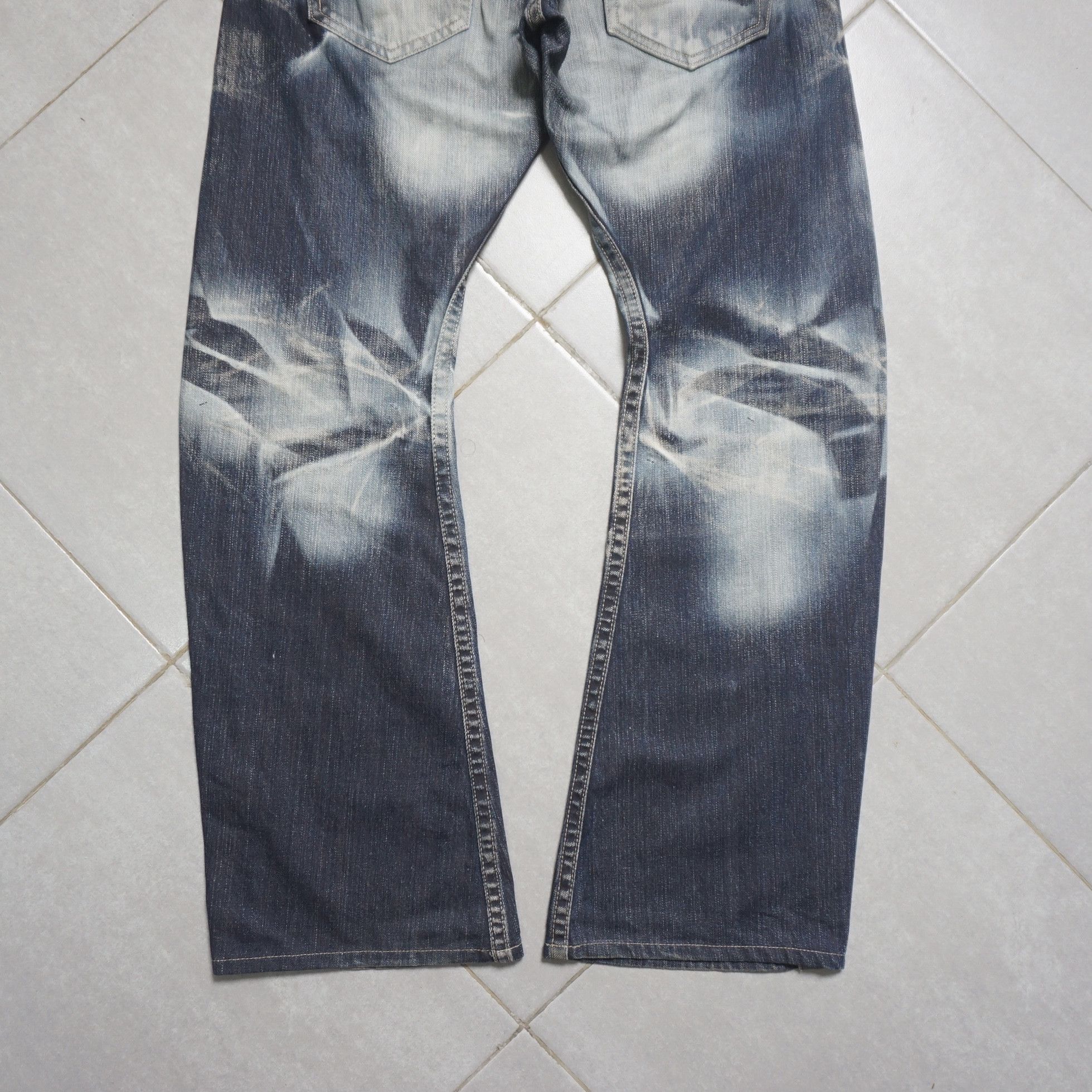 Japanese Brand Crazy distressed Rattle trap denim Size US 34 / EU 50 - 14 Thumbnail