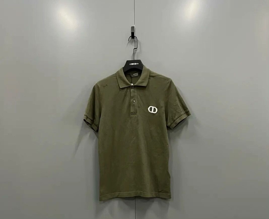 Dior Dior Army Green CD Embroidered Polo Size US S / EU 44-46 / 1 - 1 Thumbnail