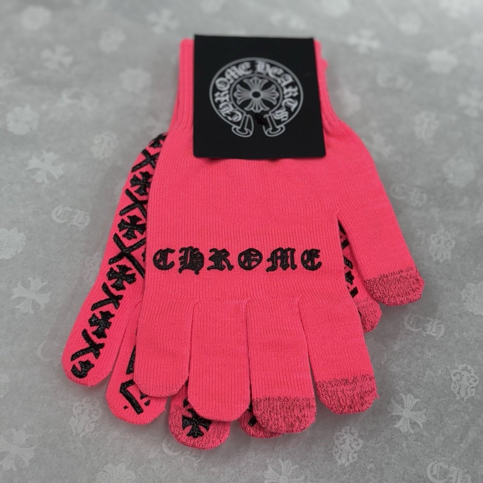 Chrome Hearts Chrome Hearts Work Gloves ' Pink ' | BRAND NEW! Size ONE SIZE - 1 Thumbnail