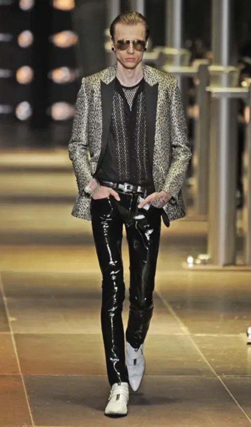 Saint Laurent Paris Saint Laurent 14SS Hedi Slimane Leopard Blazer Jacket Size US S / EU 44-46 / 1 - 3 Thumbnail