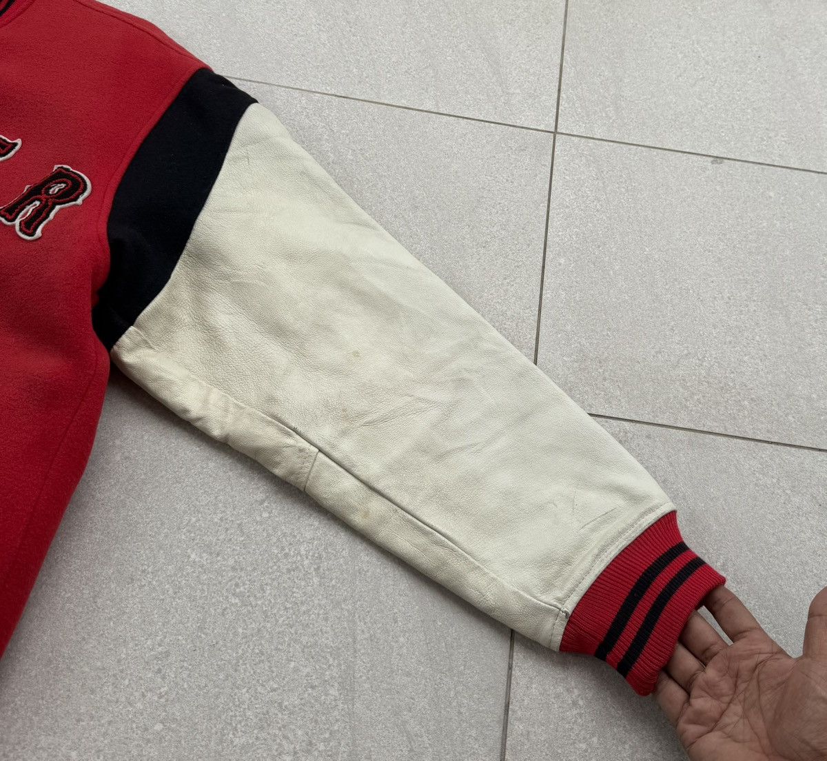 MasterPiece VTG MASTERPIECE Varsity Wool Leather Sleeve Letterman Jacket Size US L / EU 52-54 / 3 - 14 Thumbnail