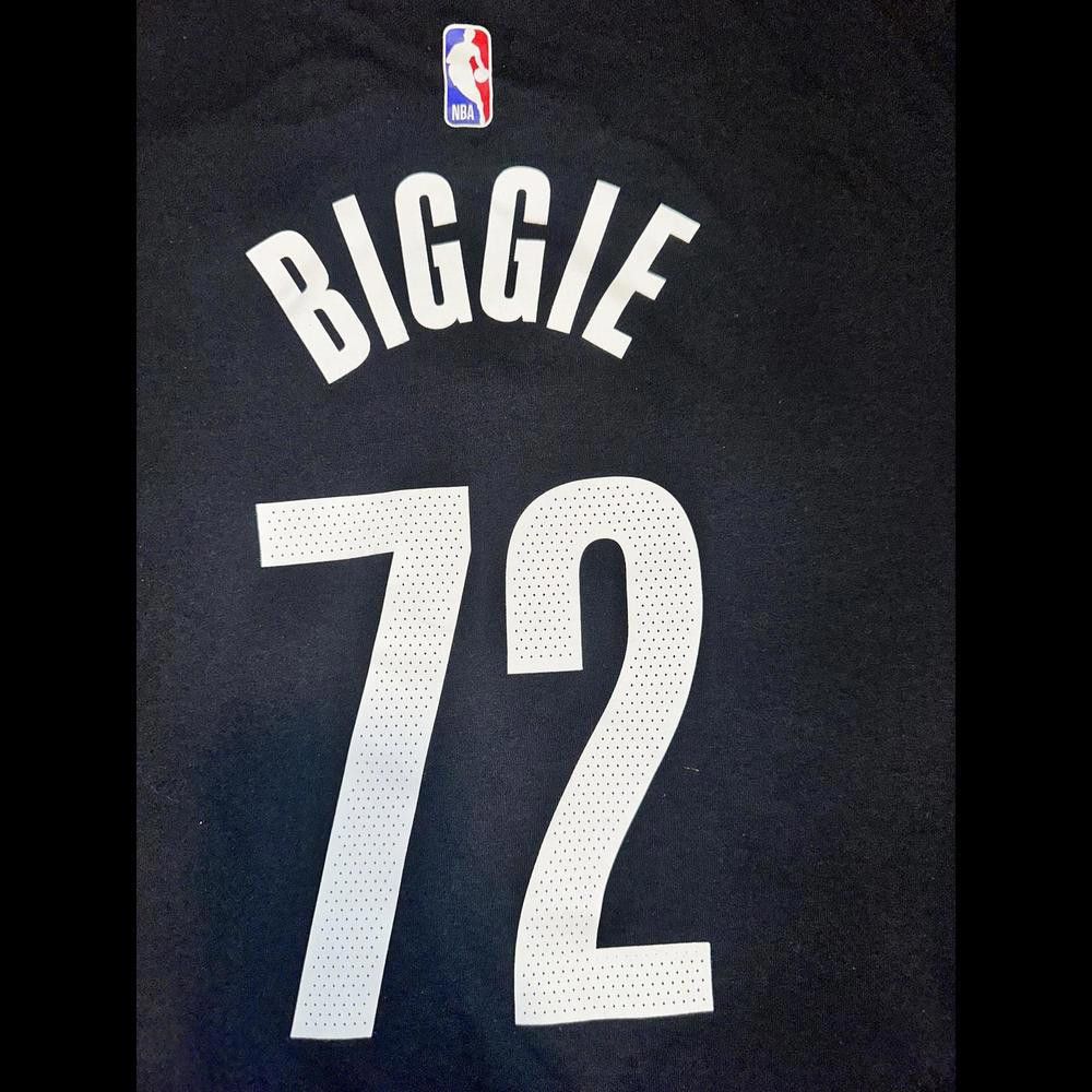 Nike Nike Men's NBA Brooklyn Nets City Edition Notorious B.I.G. Biggie Smalls T-shirt Size US L / EU 52-54 / 3 - 6 Thumbnail
