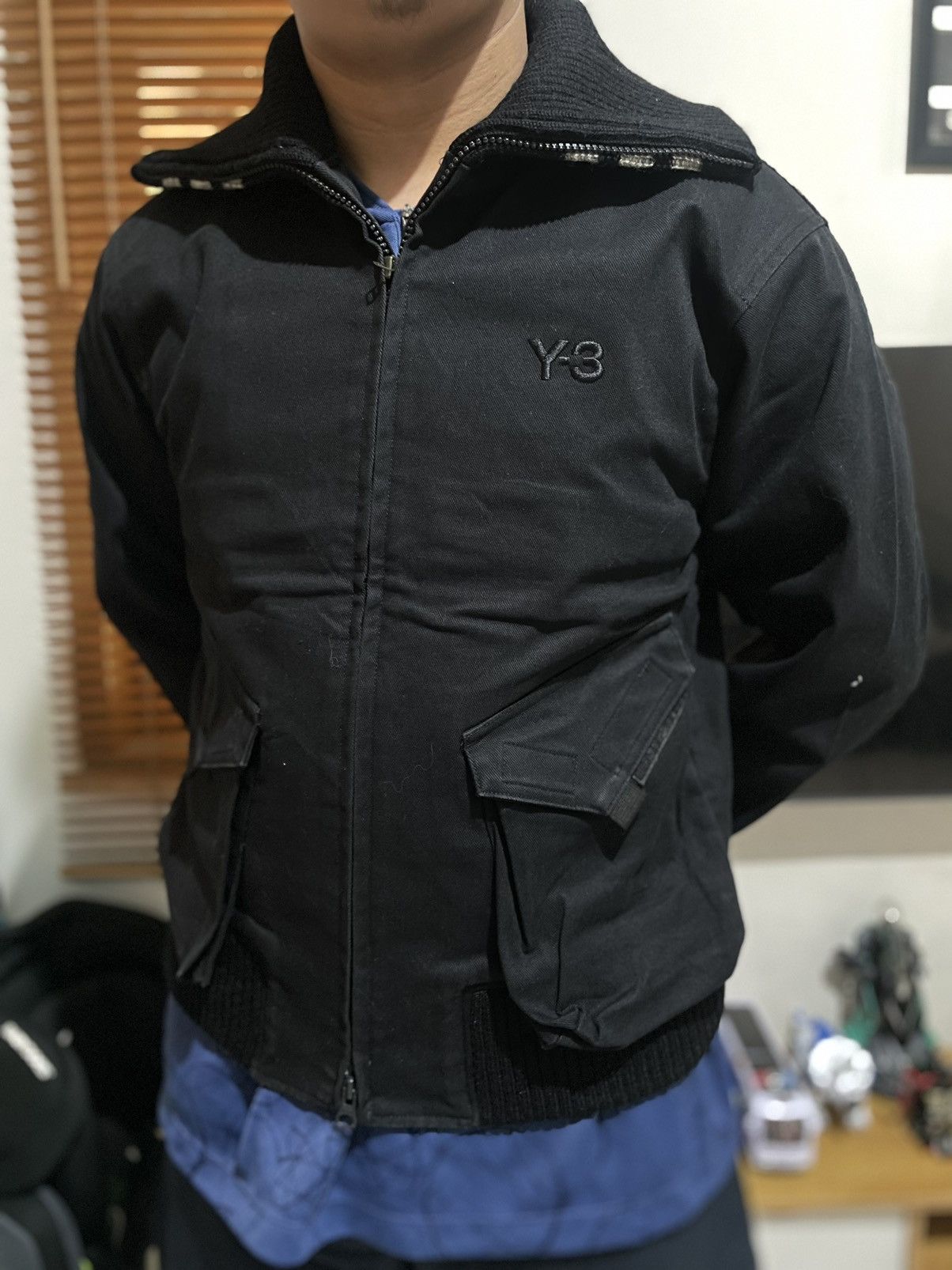 Y-3 × Yohji Yamamoto Adidas Y-3 Yohji Yamamoto Bomber Jacket Size US S / EU 44-46 / 1 - 6 Thumbnail