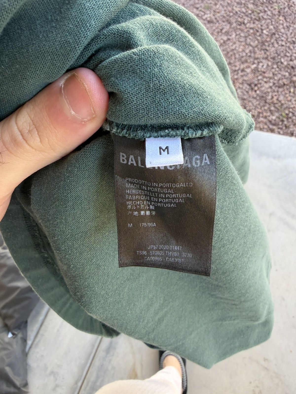 Balenciaga Balenciaga Back Logo T-Shirt – Green Medium Size US M / EU 48-50 / 2 - 5 Thumbnail