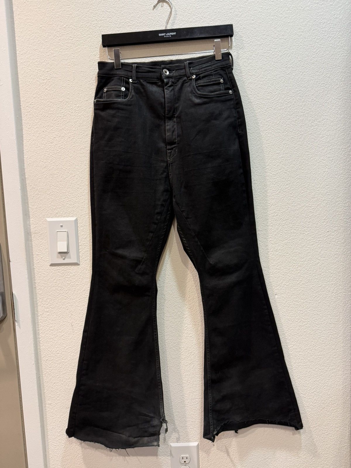 Rick Owens × Rick Owens Drkshdw Bolan Bootcut Waxed Denim | Grailed