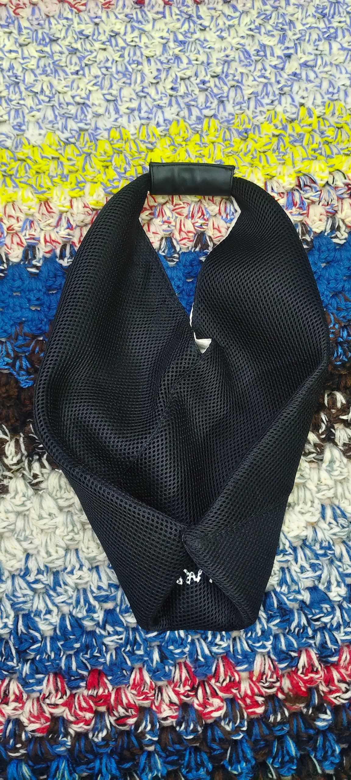Maison Margiela MM6 Maison Margiela Japanese Triangle Mesh Black Bag Size ONE SIZE - 10 Thumbnail
