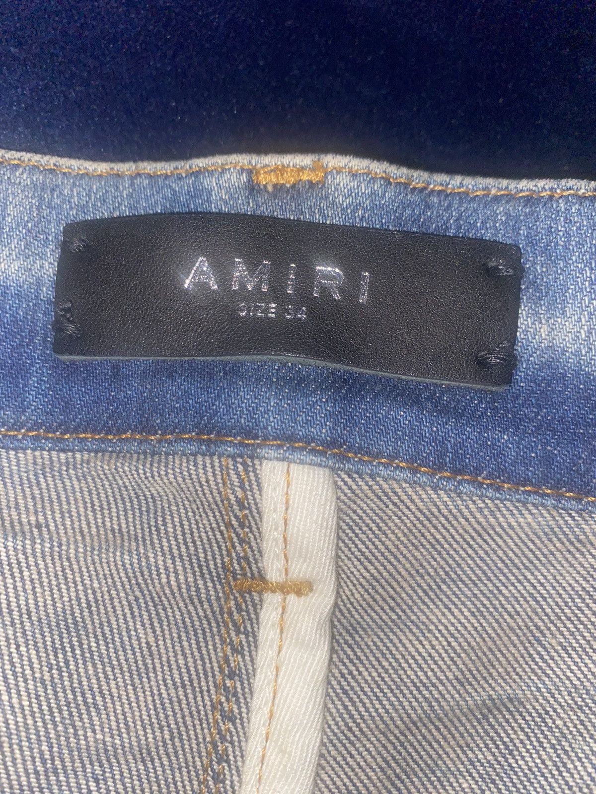 Amiri BANDANA JACQUARD MX1 JEAN Vintage Indigo Size US 34 / EU 50 - 8 Thumbnail