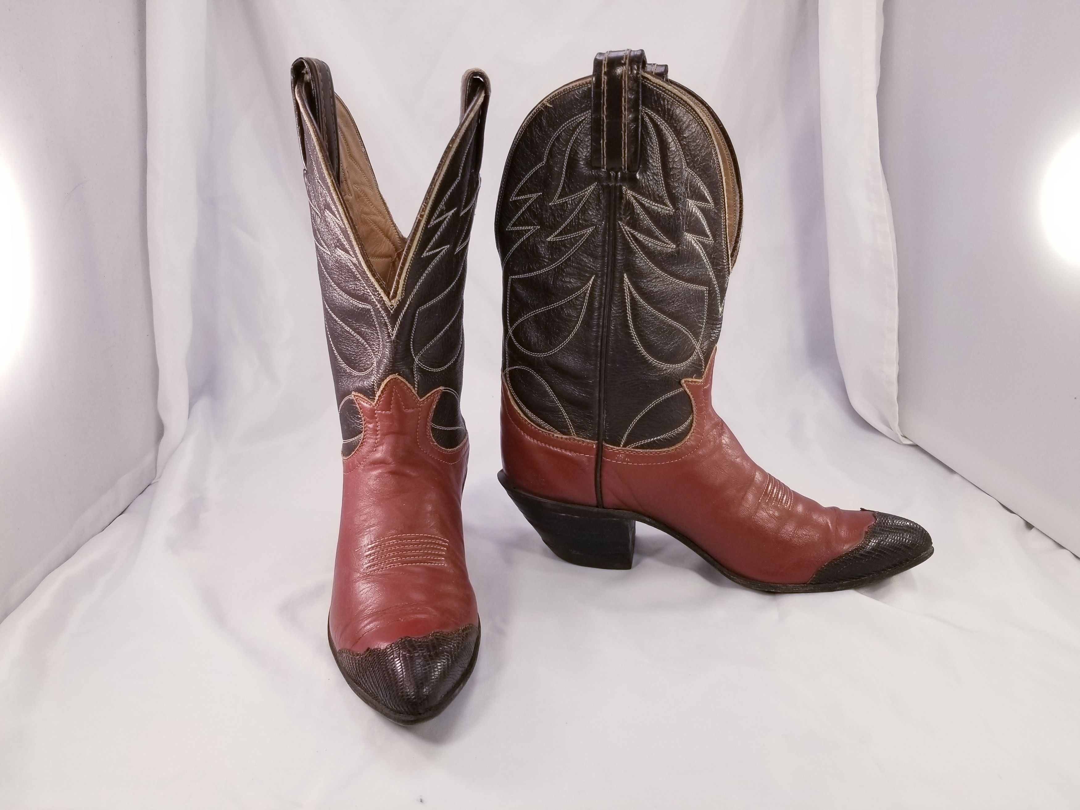 Tony Lama VINTAGE LIZARD WESTERN COWGIRL Size US 5.5 / IT 35.5 - 3 Thumbnail
