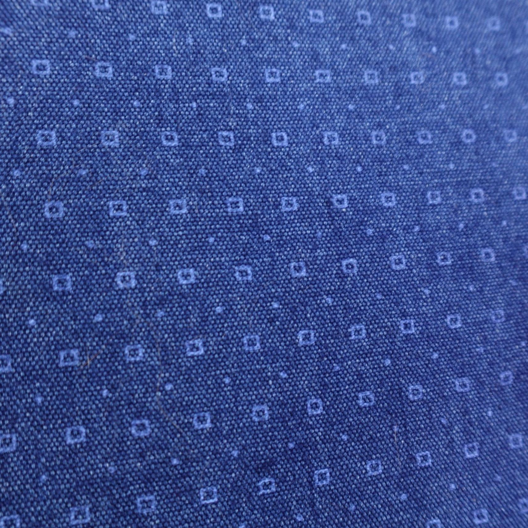 Ralph Lauren RALPH LAUREN Men’s Large Blue Chambray Button-Up Shirt - Long Sleeve Geometric Pattern Casual Outdoor Size US L / EU 52-54 / 3 - 4 Thumbnail
