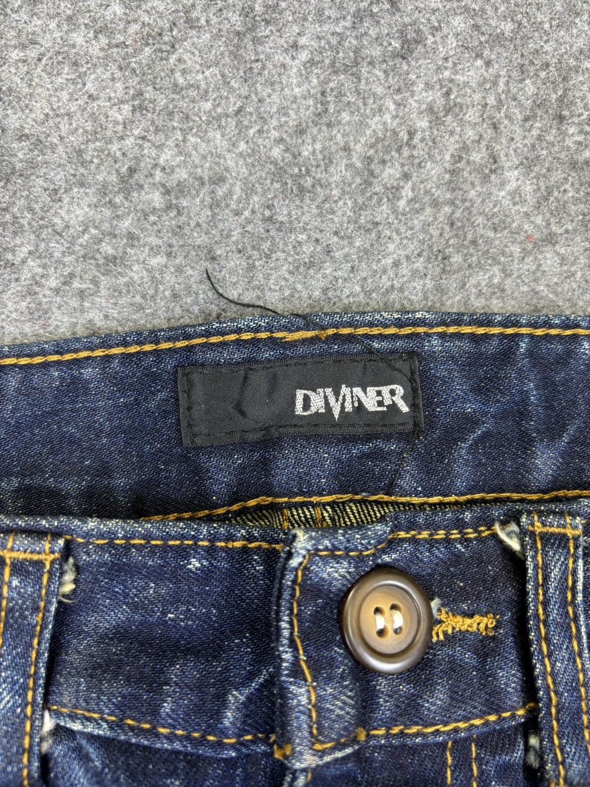 Designer Insane🔥DIVINER Slash Fades Patchwork Distressed Denim F720 Size US 30 / EU 46 - 8 Thumbnail