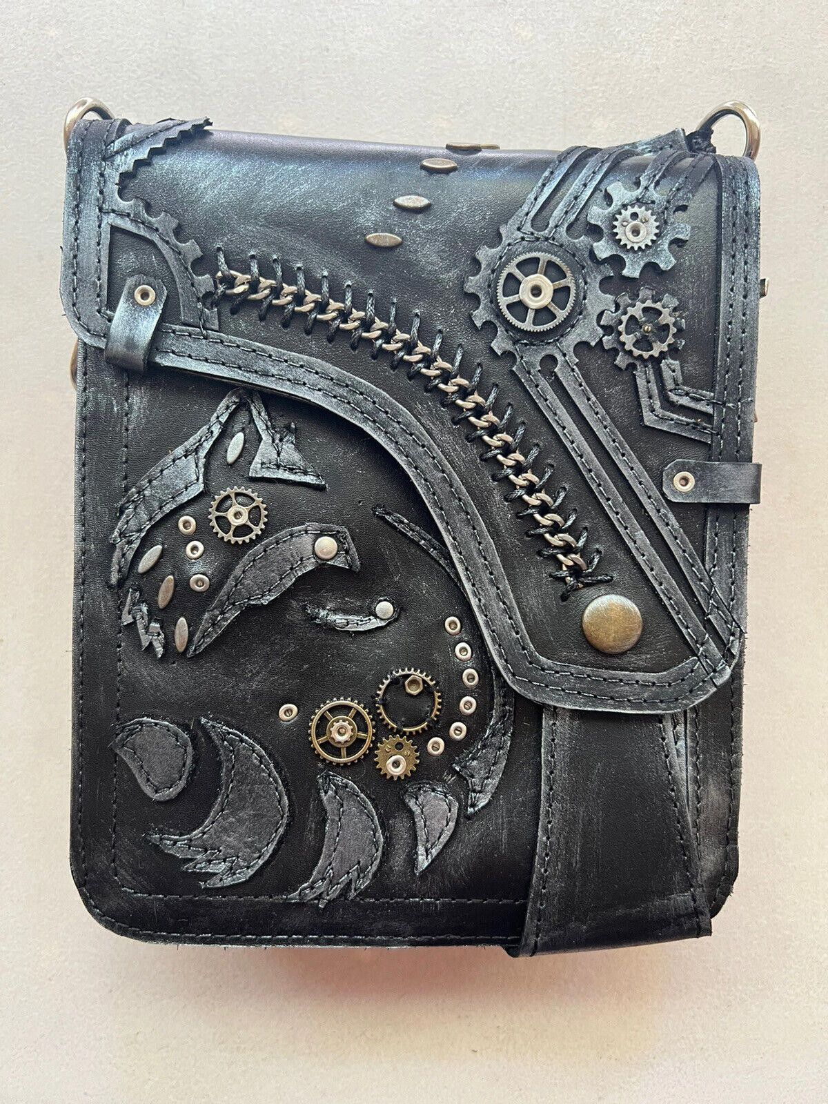 Designer Handmade Burning Man Belt Waist Hip Leg Steampunk Biker Bag Size ONE SIZE - 1 Thumbnail
