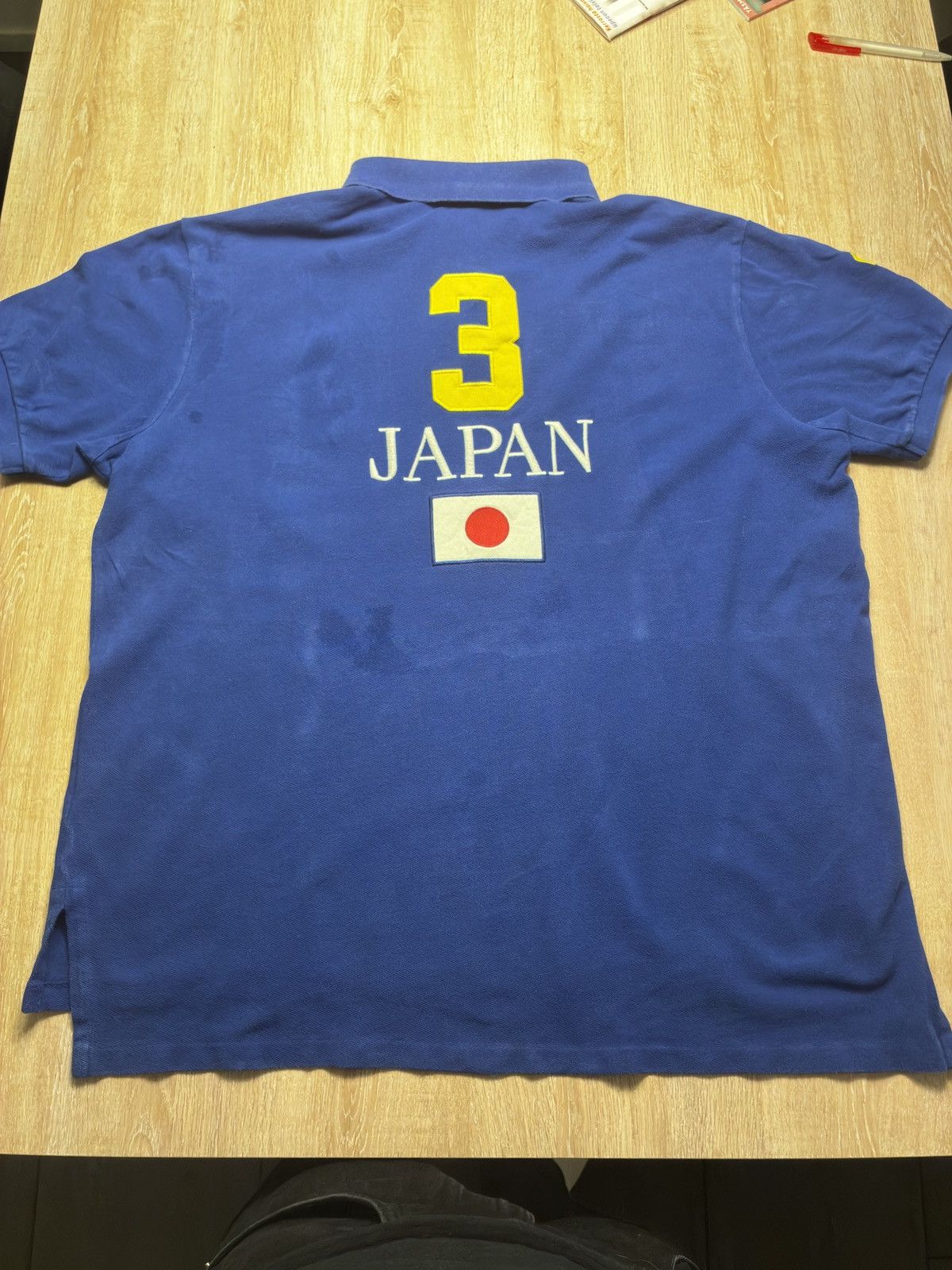 Polo Ralph Lauren Authentic Polo Ralph Lauren Japan Flag Polo Shirt Size US XXL / EU 58 / 5 - 6 Thumbnail