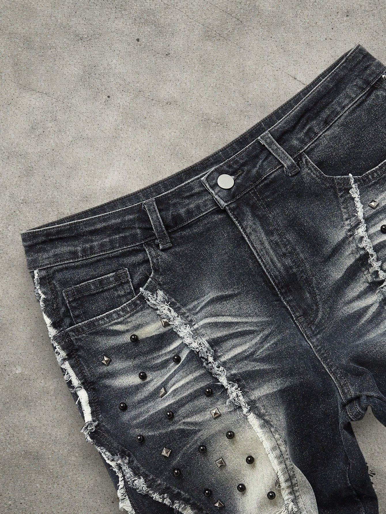 Japanese Brand Slim stacked washed jeans Size US 32 / EU 48 - 4 Thumbnail