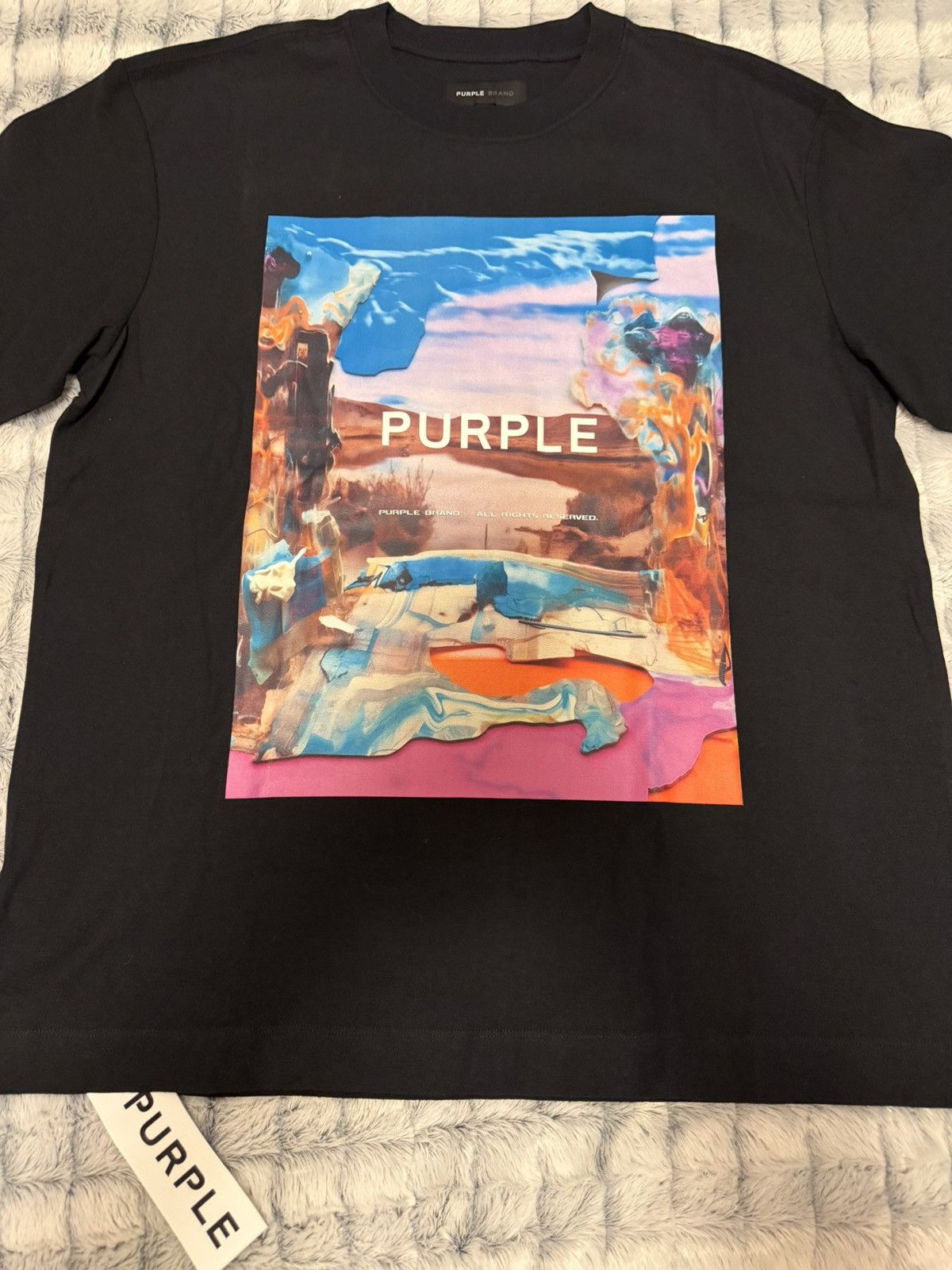 Purple Brand Authentic Purple Brand Medium Black T-Shirt Size US M / EU 48-50 / 2 - 1 Thumbnail