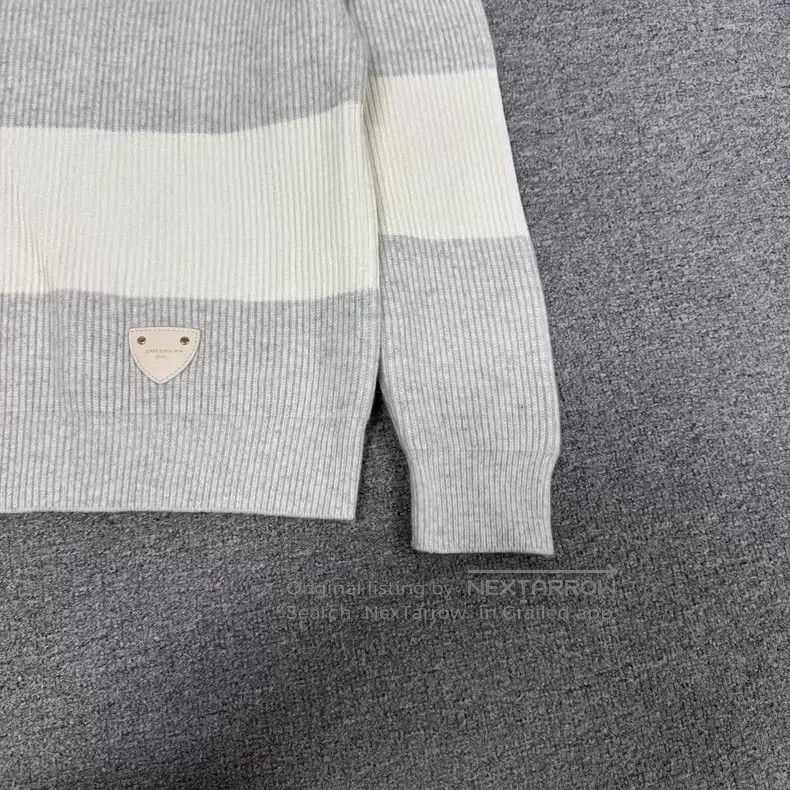 Louis Vuitton Louis Vuitton Grey and white striped triangle leather labe Size US S / EU 44-46 / 1 - 5 Thumbnail
