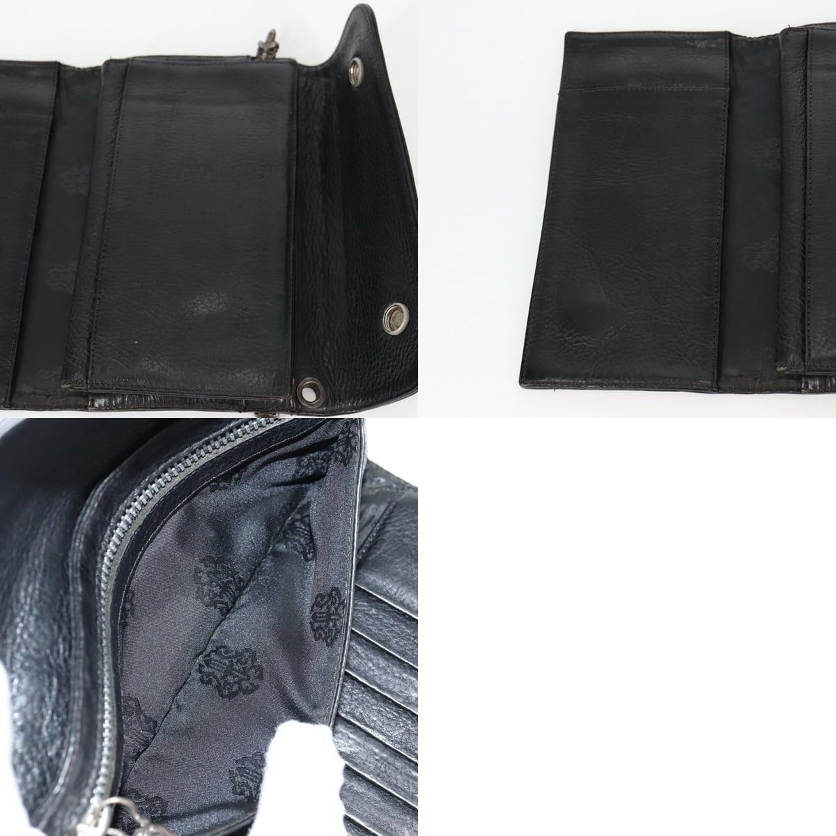 Chrome Hearts Chrome Hearts Wave Cross Ball Long Wallet Size ONE SIZE - 8 Thumbnail