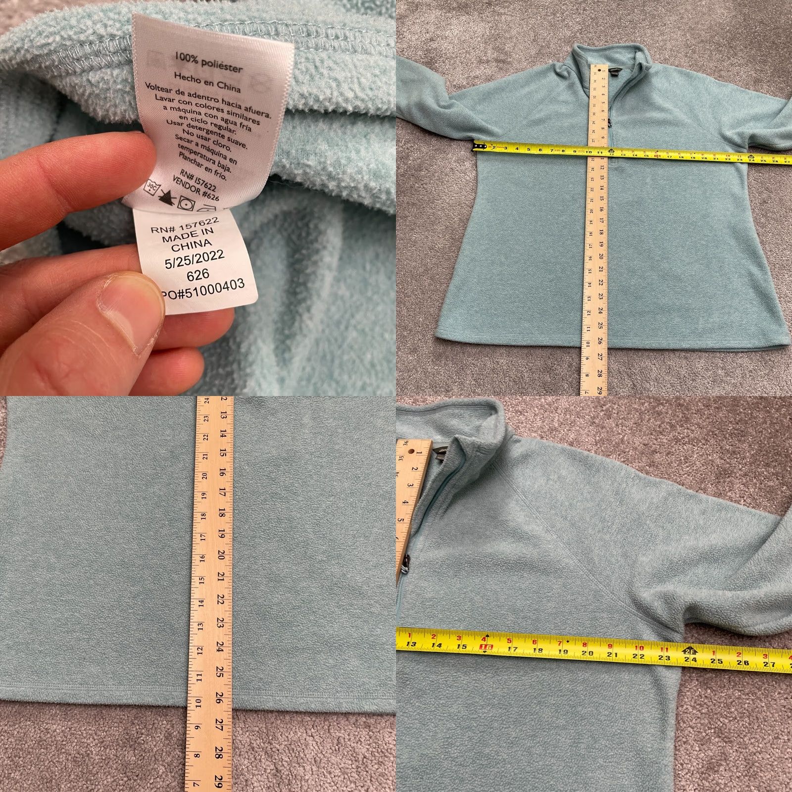 Eddie Bauer Eddie Bauer Jacket Womens XL Blue 1/4 Zip Fleece Pullover Casual Outdoor Outdoor Jacket Size XL / US 12-14 / IT 48-50 - 8 Thumbnail