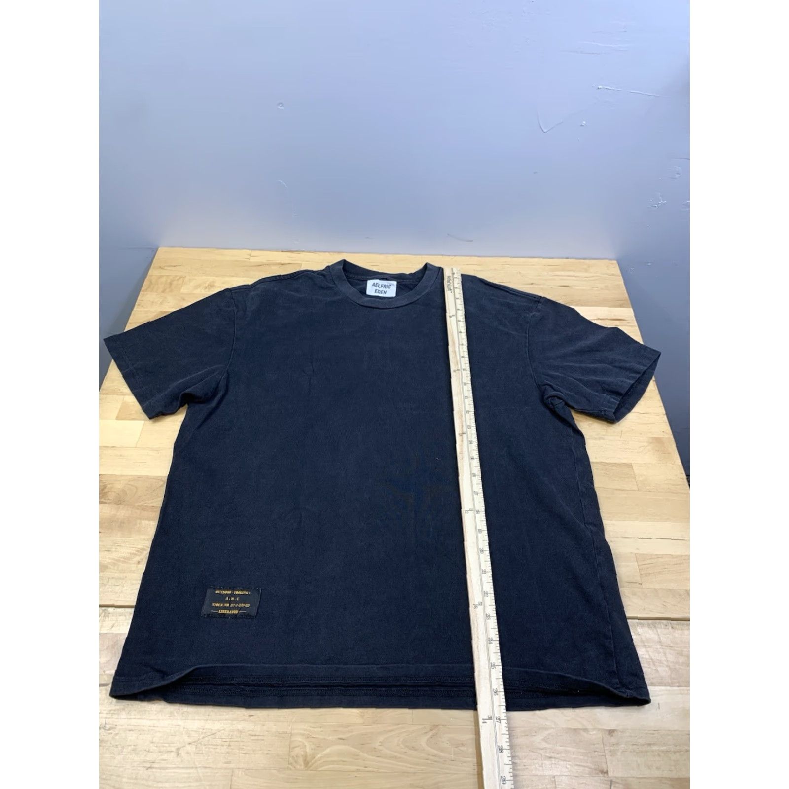Vintage Aelfric Eden Shirt Mens S Black Solid Oversize Boxy 11619 Size US S / EU 44-46 / 1 - 4 Thumbnail
