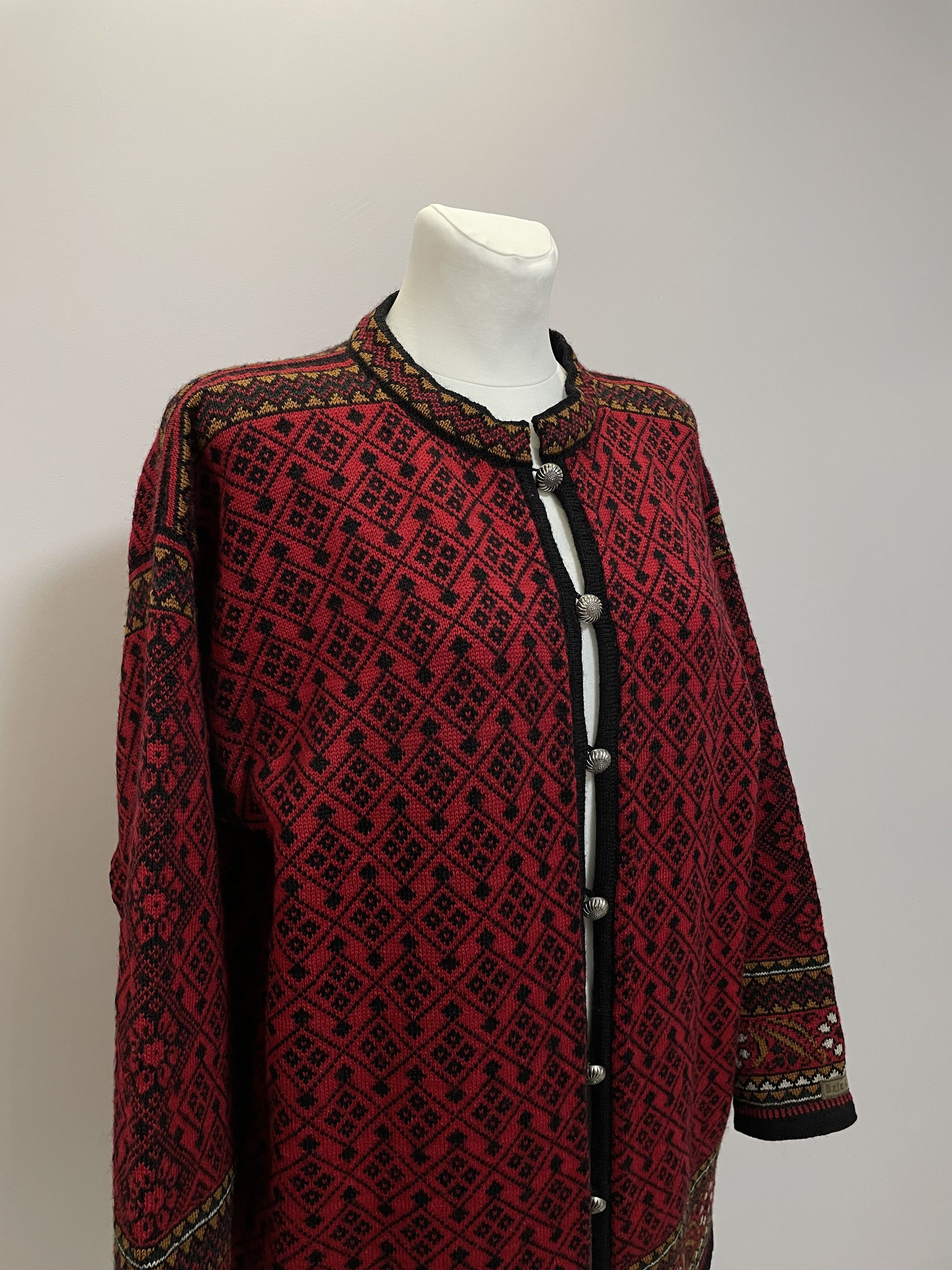 Dale Of Norway DALE OF NORWAY Casual Cardigan Wool Floral Sweater Button Size L / US 10 / IT 46 - 6 Thumbnail