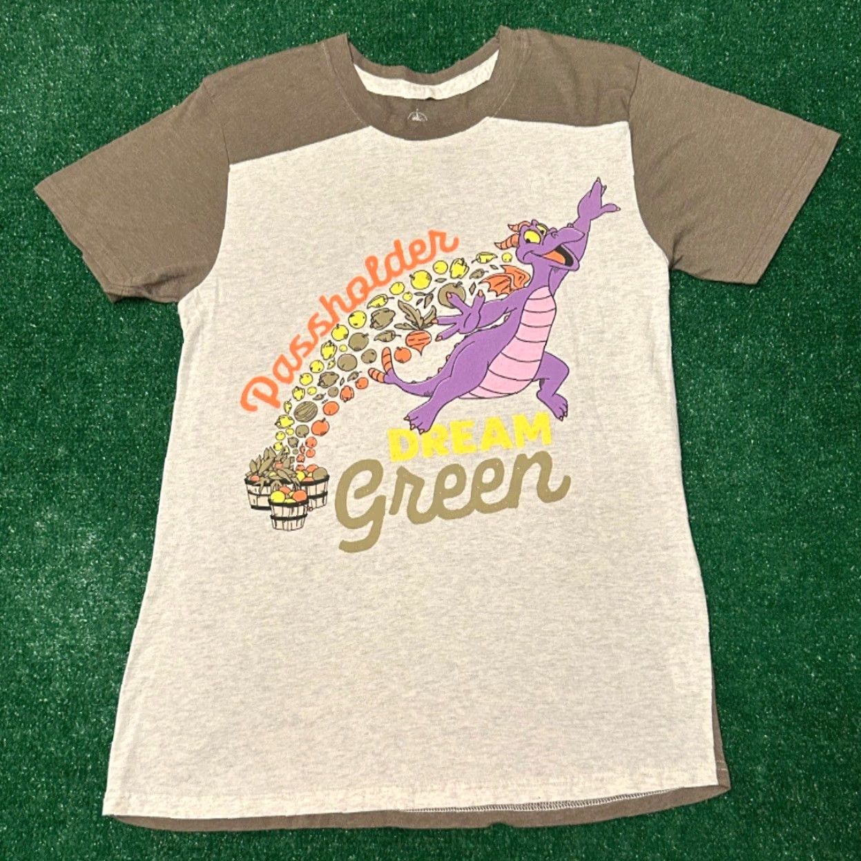 Disney Disney Parks Figment T-Shirt SMALL Unisex White/Green Flower and Garden Festival 2020 Epcot Passholder Size US S / EU 44-46 / 1 - 4 Thumbnail