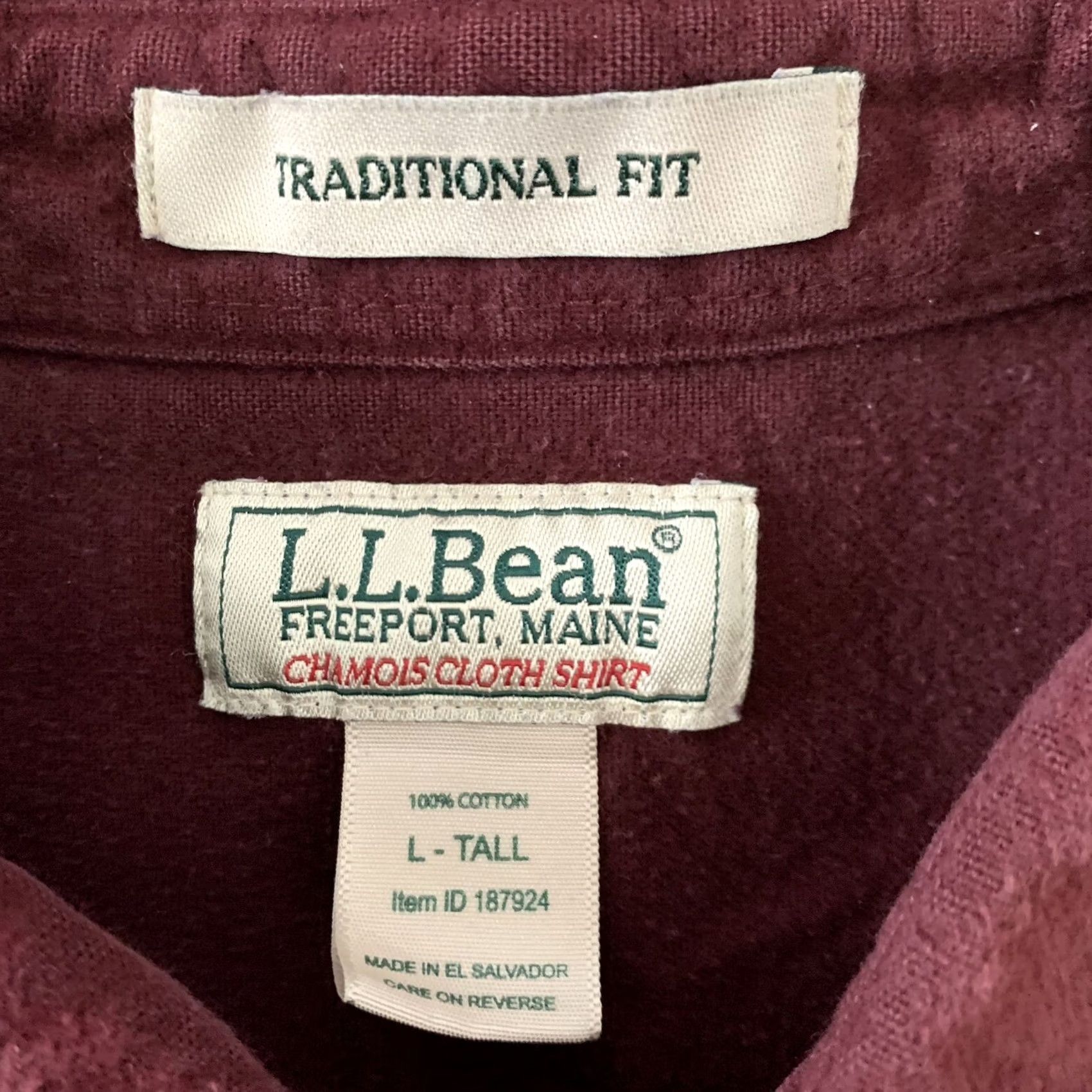Vintage VINTAGE L.L. Bean Shirt Mens LT Chamois Wool? No, shirt. Size US L / EU 52-54 / 3 - 2 Thumbnail