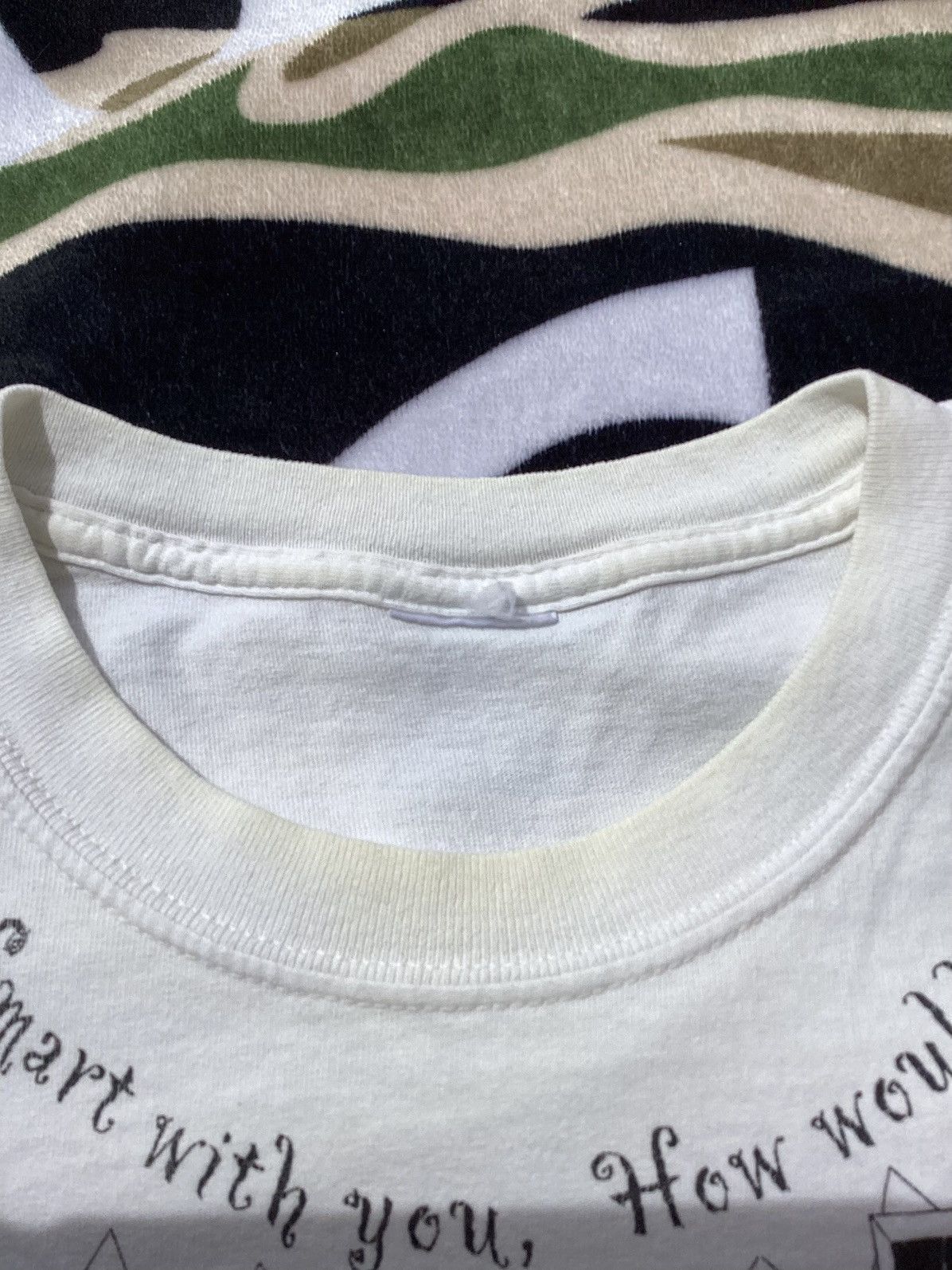 Other × Vintage Vintage 90s funny sayings all over print T-shirt Size US L / EU 52-54 / 3 - 4 Thumbnail