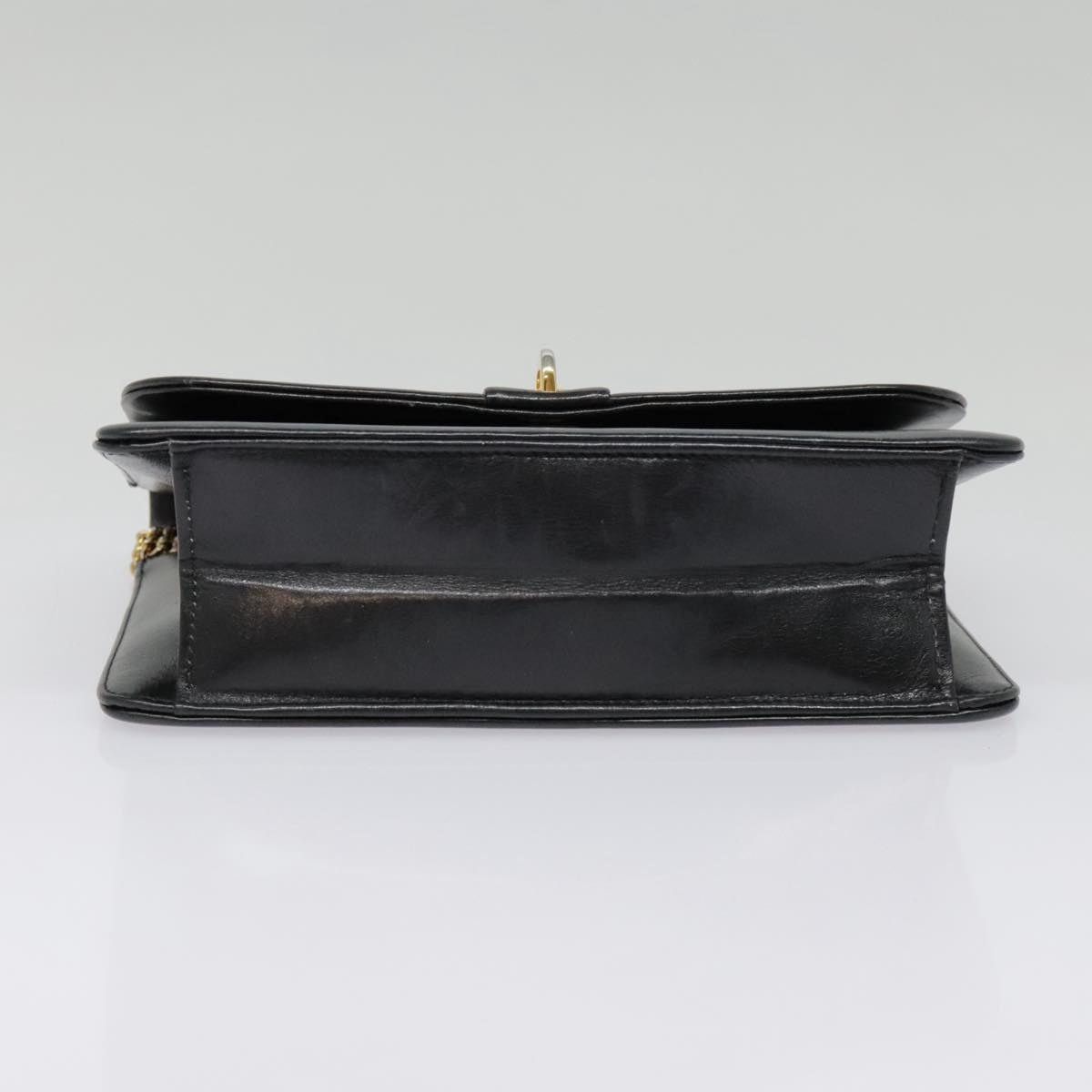 Dior DIOR Chain Shoulder Bag Leather Black Gold Size ONE SIZE - 5 Thumbnail