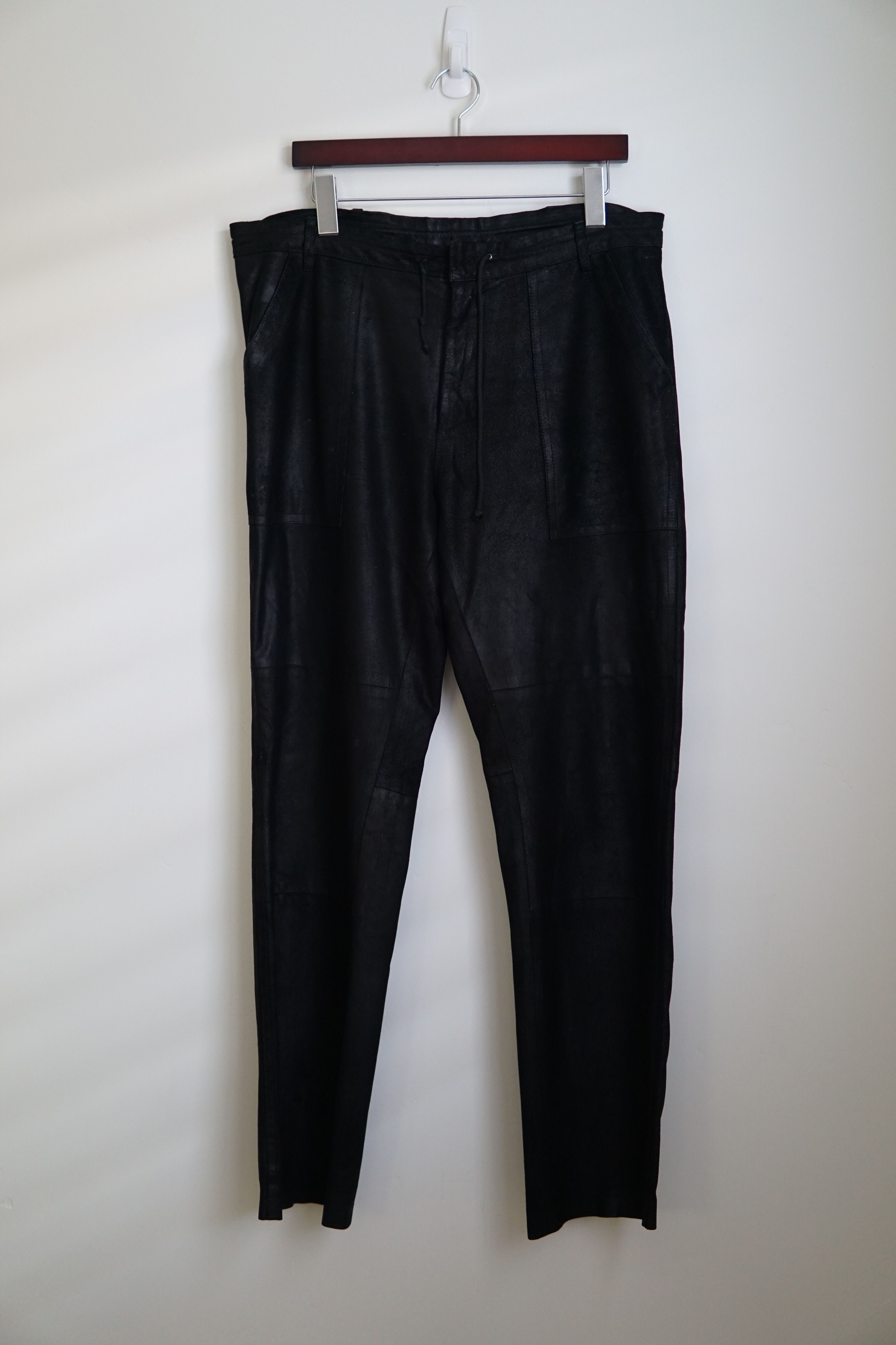 Suede Leather Pants