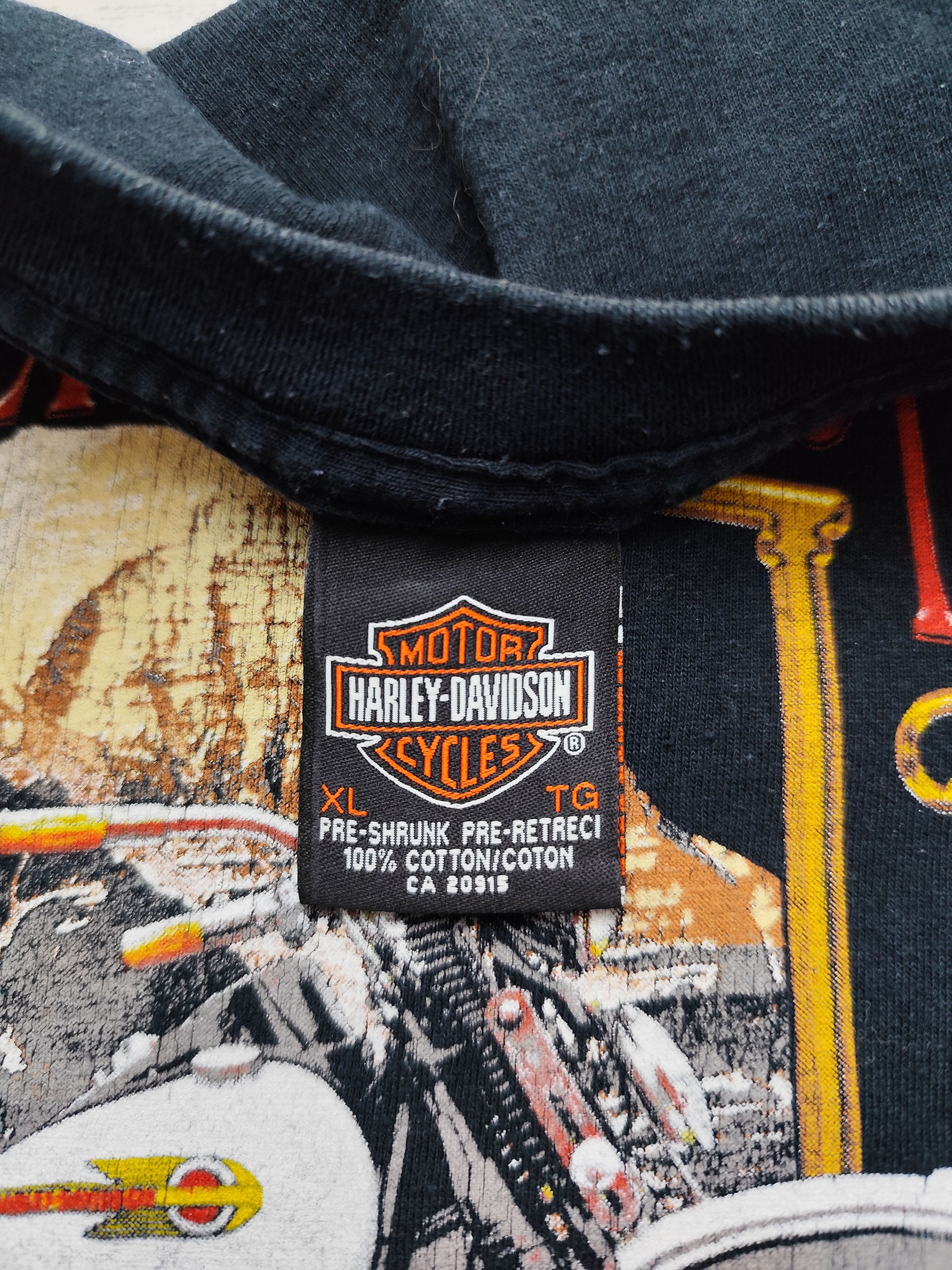Harley Davidson × Vintage Vintage streetwear racing Harley Davidson T Shirt Size US XL / EU 56 / 4 - 4 Thumbnail
