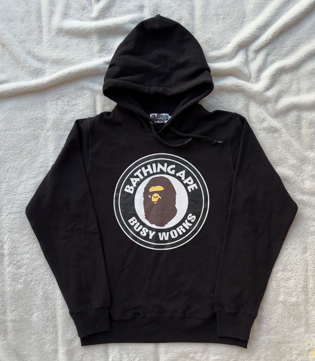 Bape Bape Busy Works Circle Logo Hoodie Size US L / EU 52-54 / 3 - 1 Thumbnail