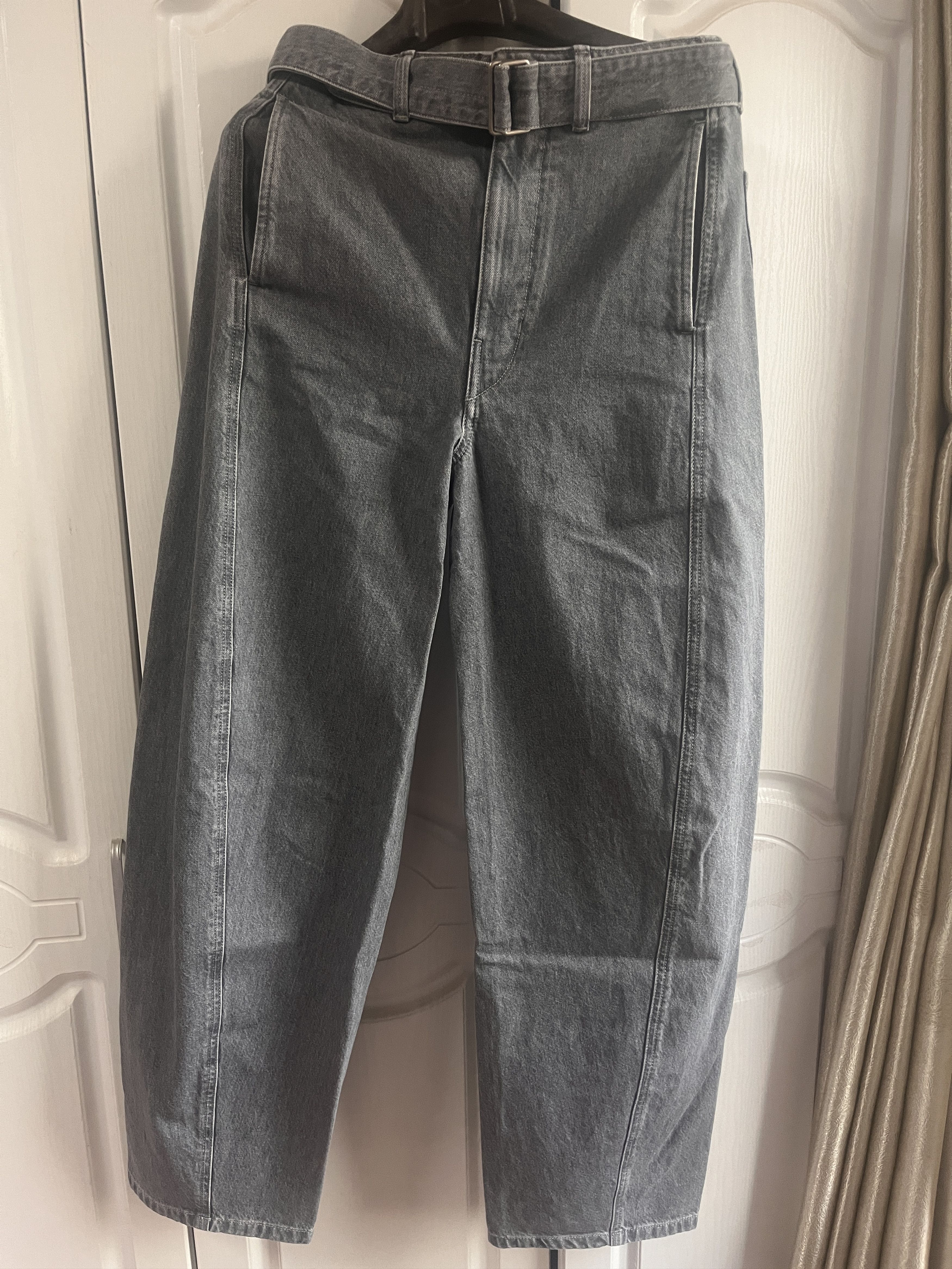 Lemaire twisted belted pants Size US 31 - 1 Thumbnail