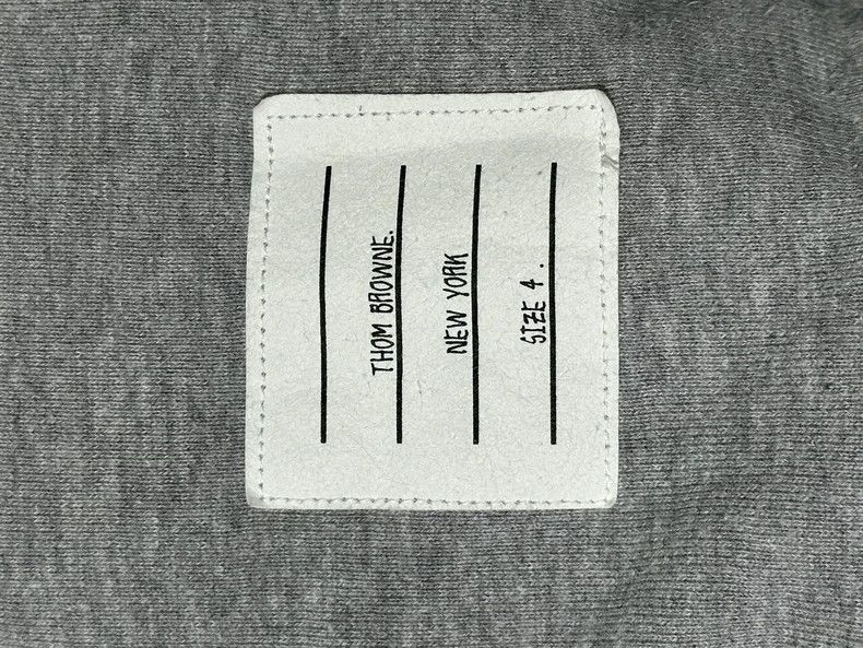 Thom Browne Thom BrowneFour-striped gray sweatshirt 2503-Nextarrow Size US XL / EU 56 / 4 - 2 Thumbnail