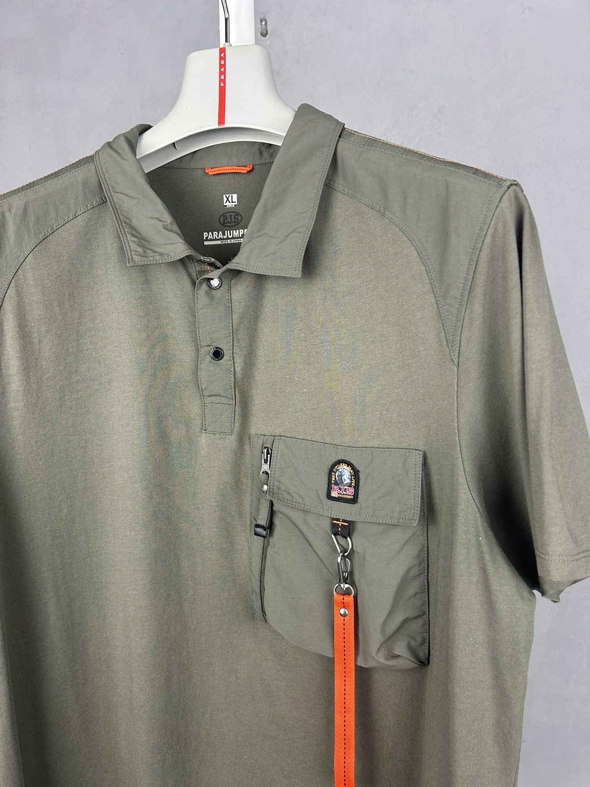 Parajumpers Parajumpers PJS Polo Shirt Green Utility Pocket Size XL Size US XL / EU 56 / 4 - 3 Thumbnail