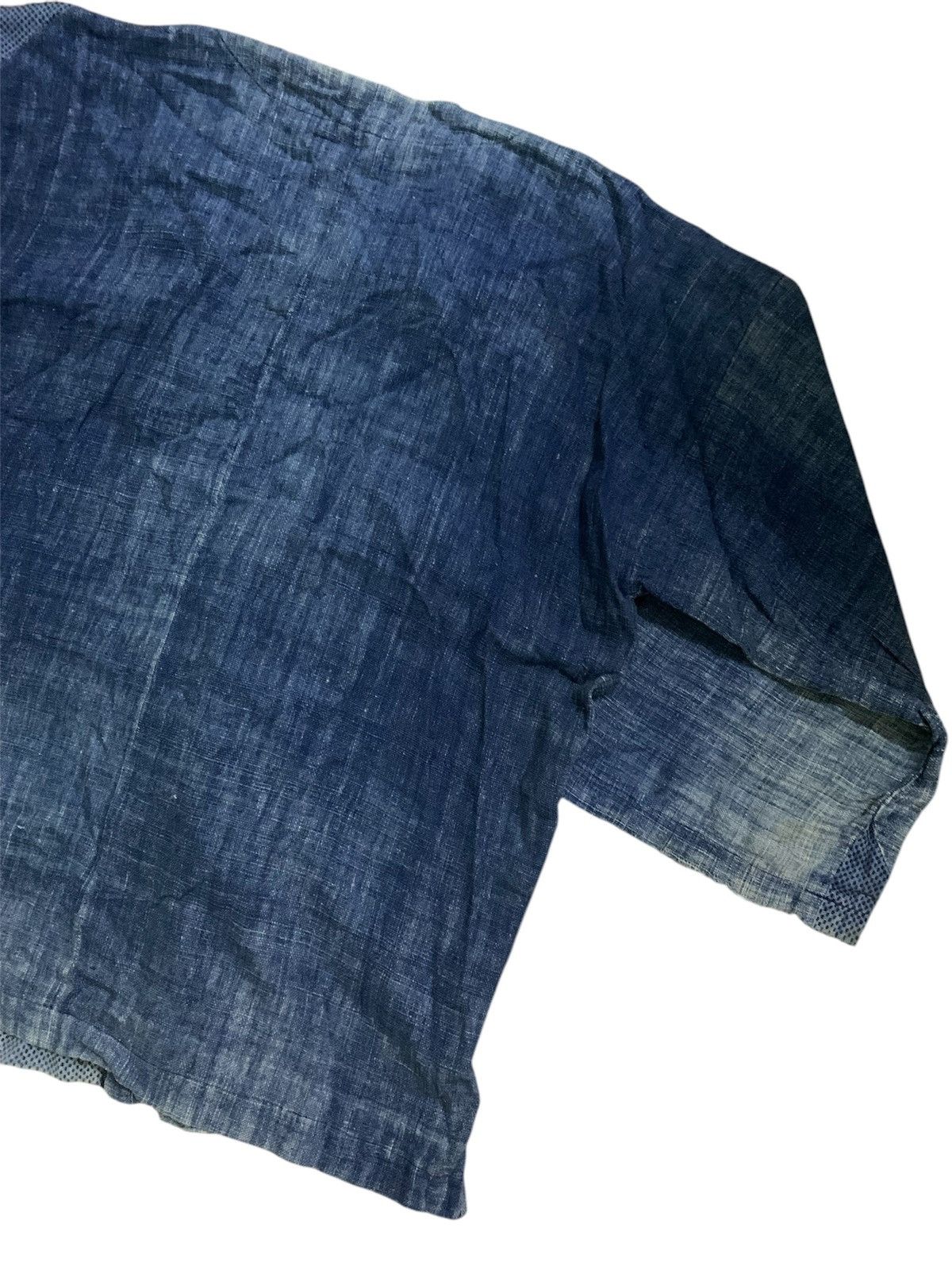 Indigo 💥Vintage Japanese Indigo Patchwork Kimono Size US XL / EU 56 / 4 - 6 Thumbnail