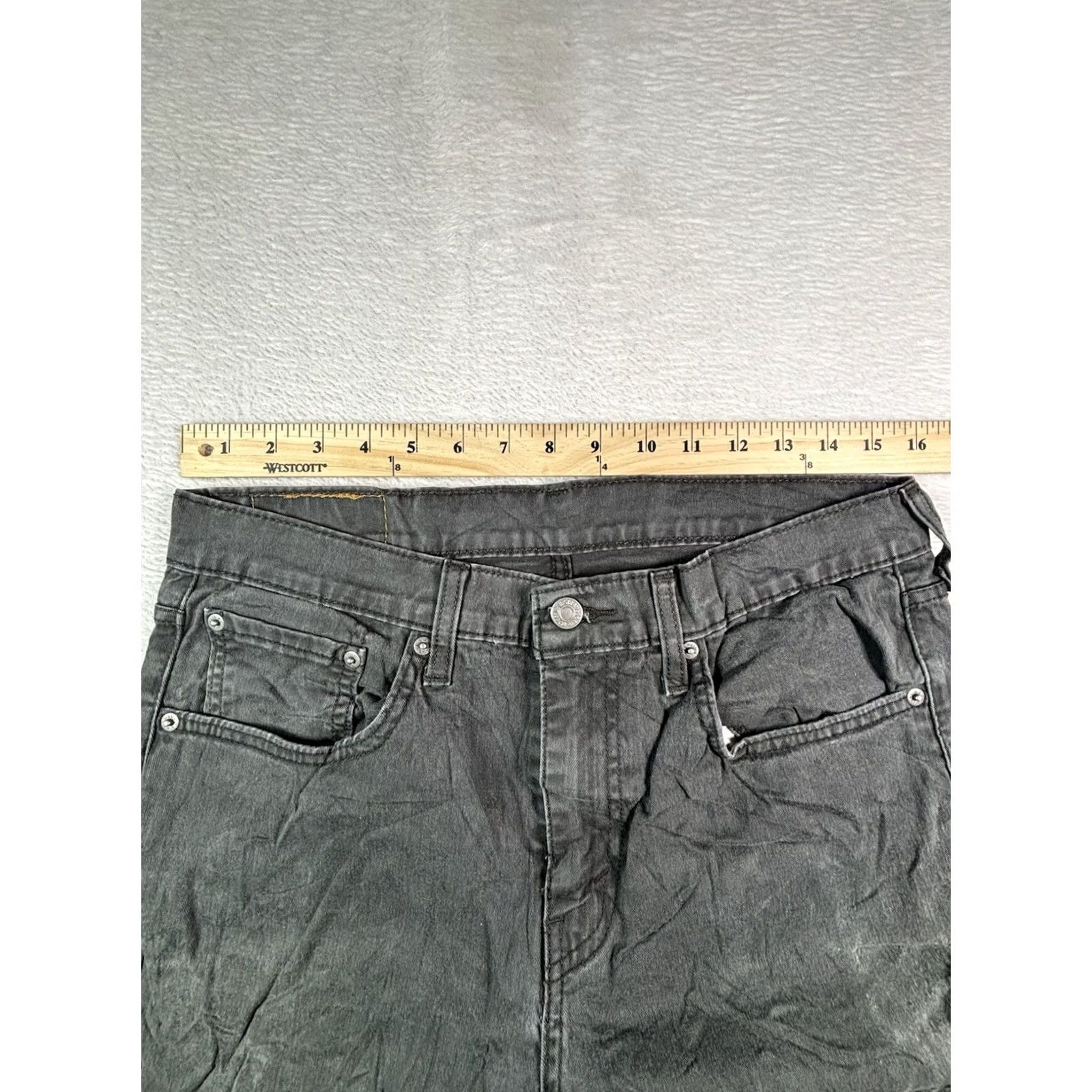 Levi's VINTAGE Levis 502 Jeans Mens Gray 32x32 Regular Straight Levi's 5-Pocket Denim Cotton Elastane Zip Closure Mens Jeans Regular Fit 32 in Inseam Size US 32 / EU 48 - 6 Thumbnail