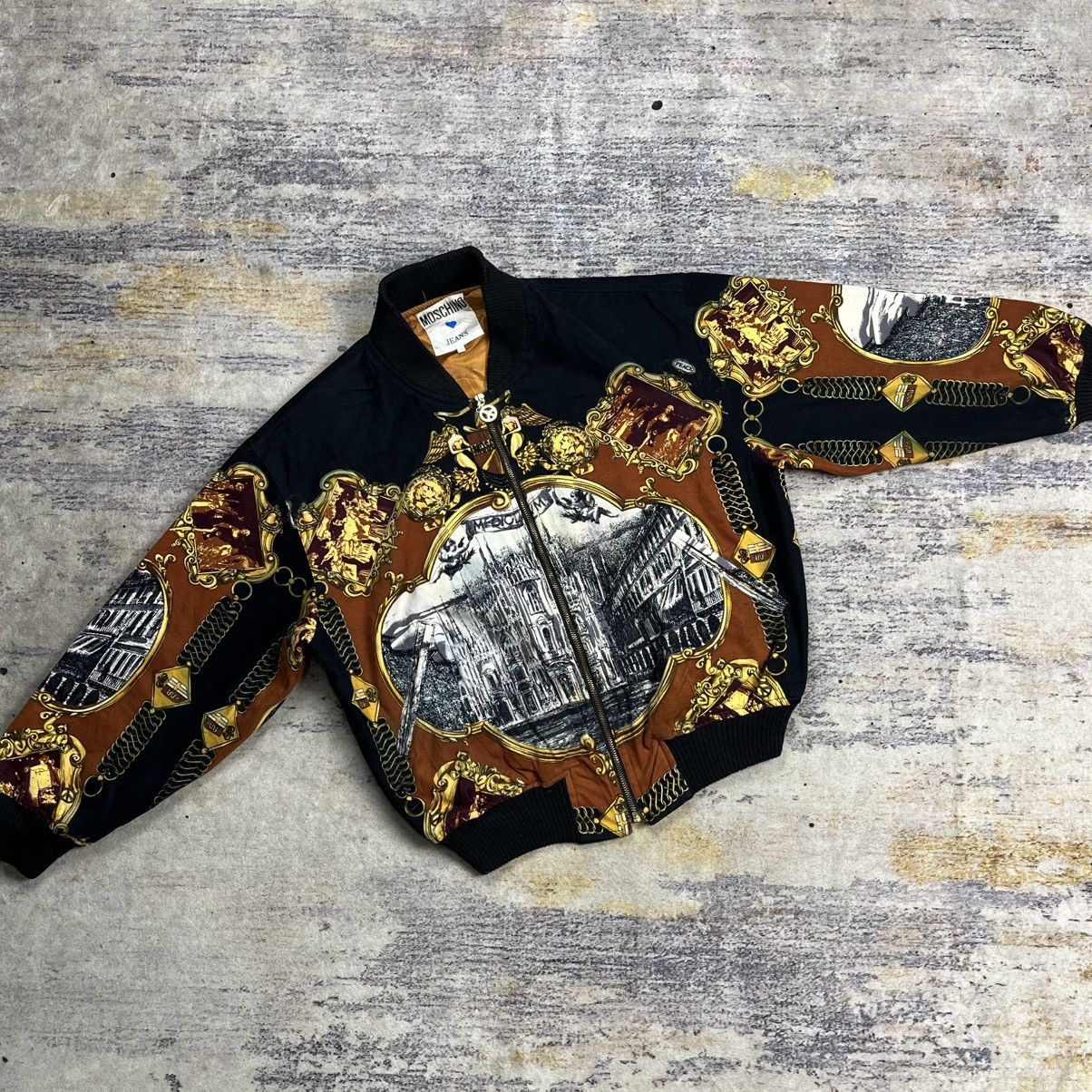 Moschino Vintage Moschino baroque cathedral print bomber jacket Size M / US 6-8 / IT 42-44 - 3 Thumbnail