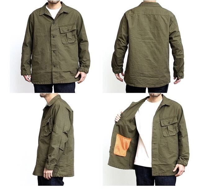 Pure Blue Japan F.W.U RIPSTOP PLAIN OVERSHIRT JAPAN BLUE JEANS Size US M / EU 48-50 / 2 - 15 Thumbnail