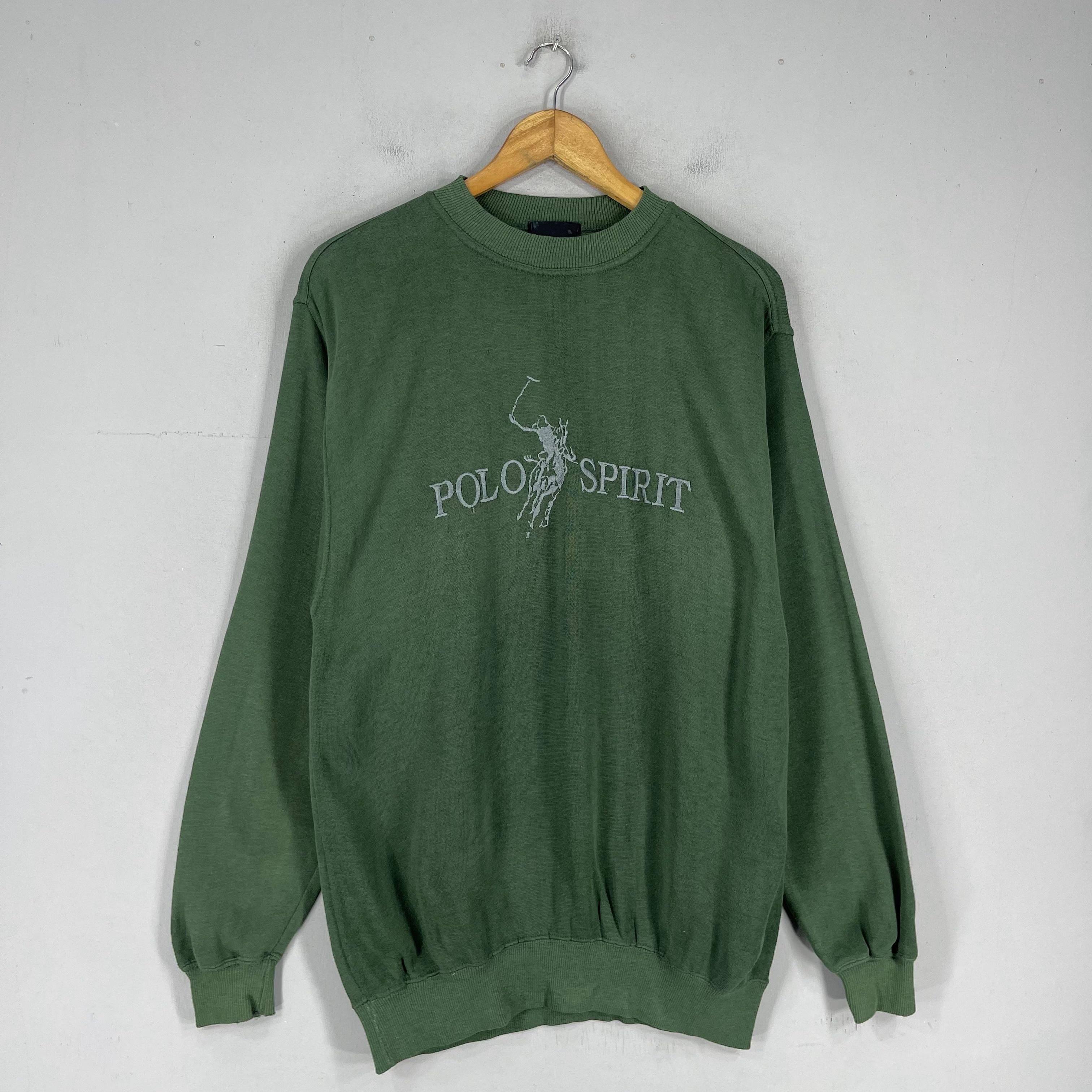 Japanese Brand Vintage POLO SPIRIT Spellout Big Logo Embroidery Sweatshirt Size US M / EU 48-50 / 2 - 3 Thumbnail